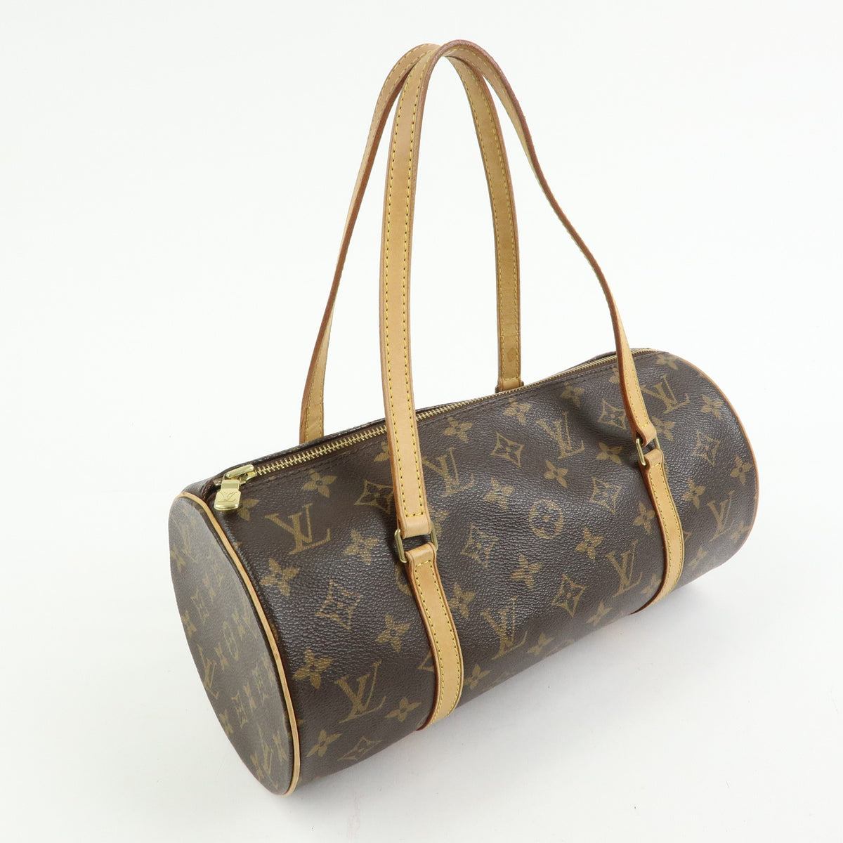 Louis Vuitton Monogram Papillon 30 Hand Bag Brown M51385