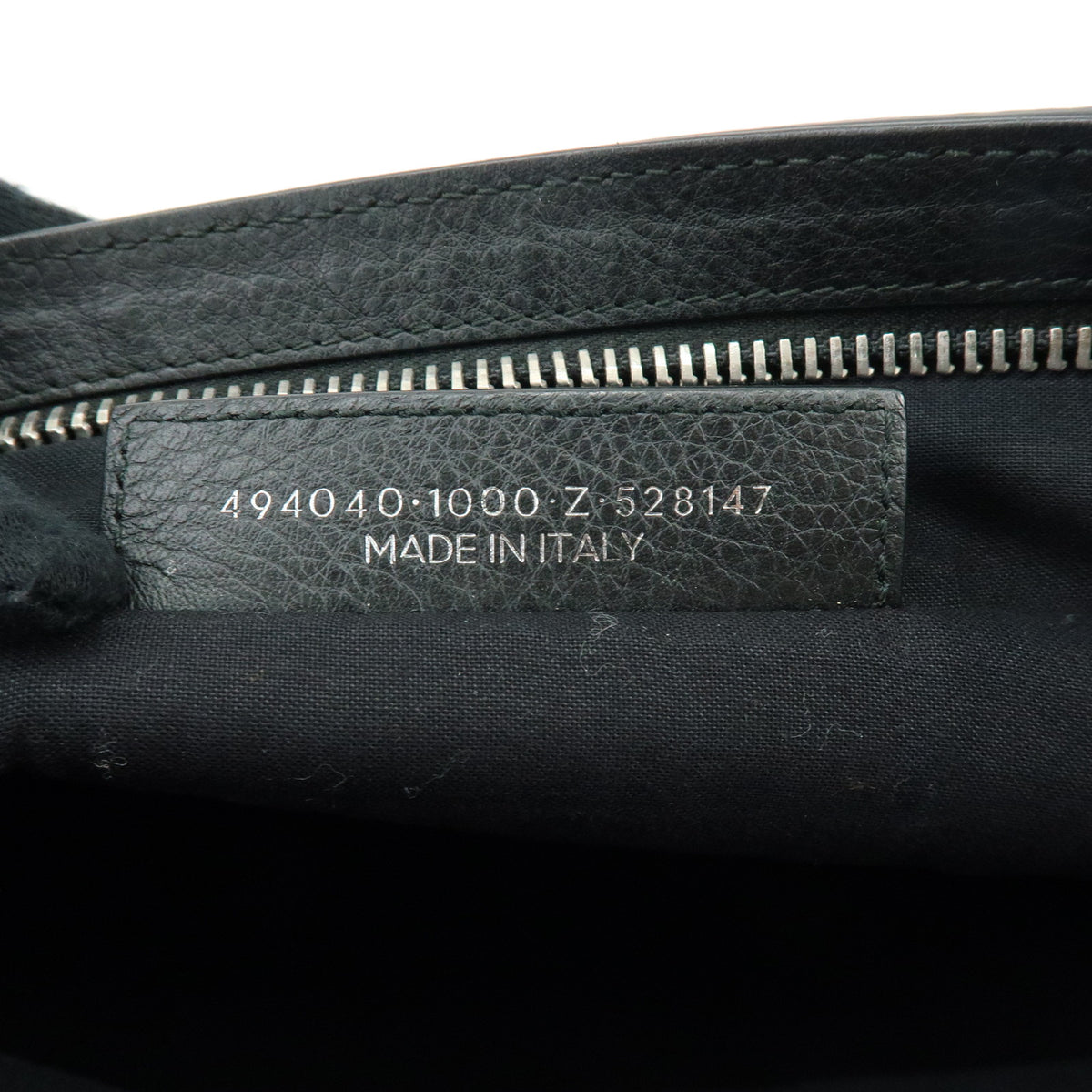 BALENCIAGA Graffiti Leather Clutch Bag Flat Pouch Black White