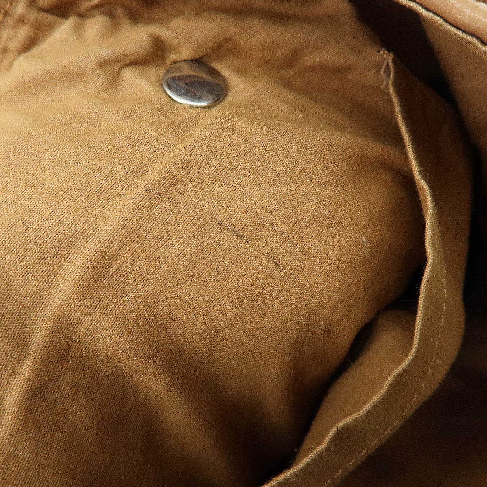 HERMES Amedaba Diago GM Canvas Leather Tote Bag Hand Bag Marron Brown