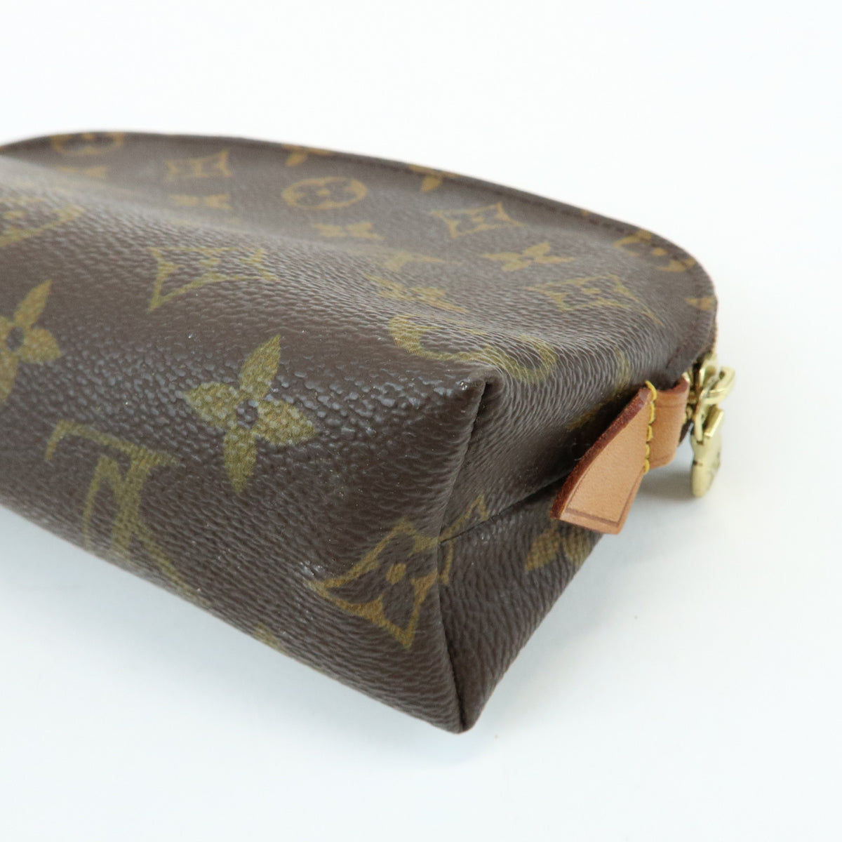 Louis Vuitton Monogram Pochette Cosmetic PM Pouch Brown M47515