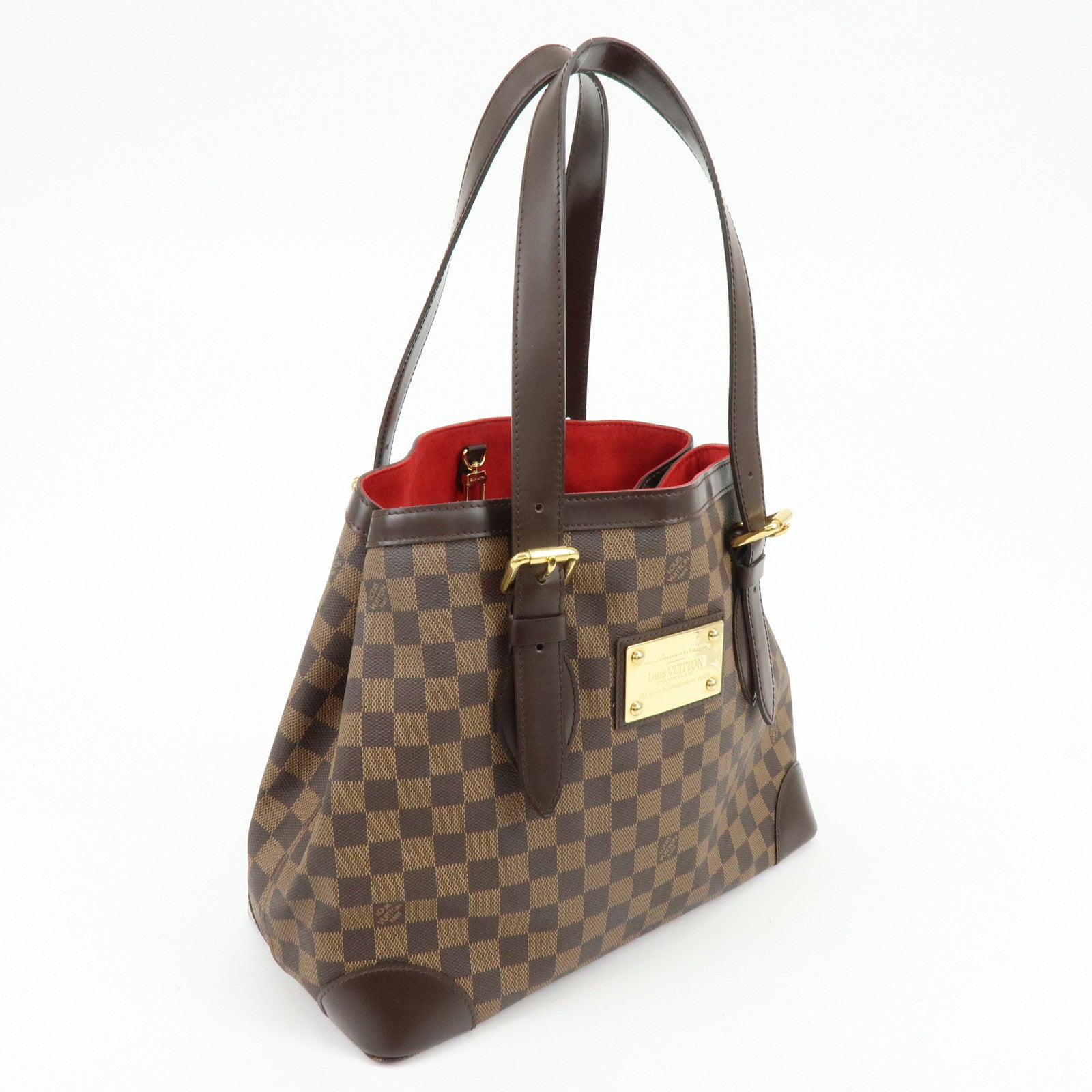 Louis Vuitton Damier Hampstead MM Hand Bag Tote Bag Brown N51204