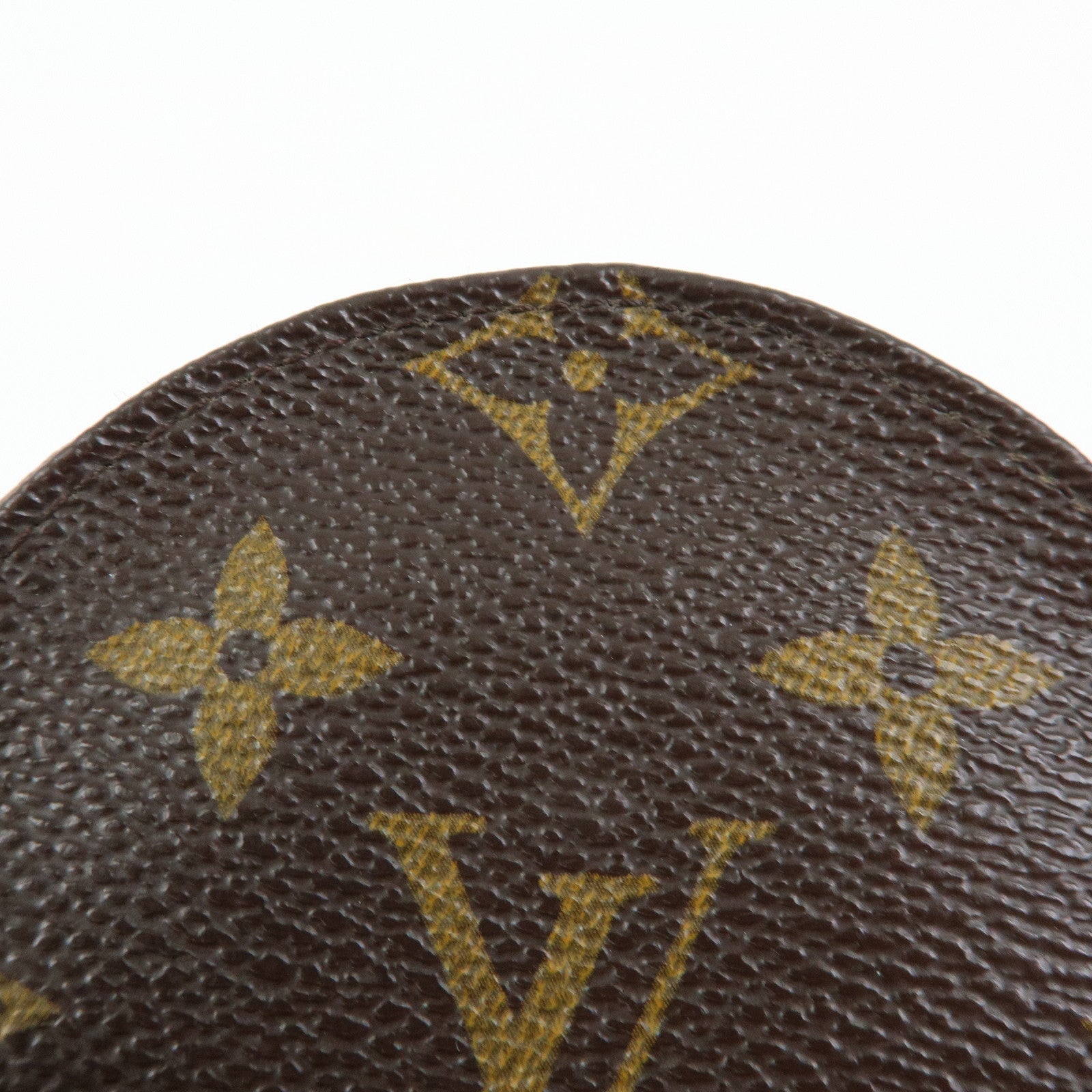 Louis Vuitton Monogram Porte Monnaie Rond Coin Case Brown M61926