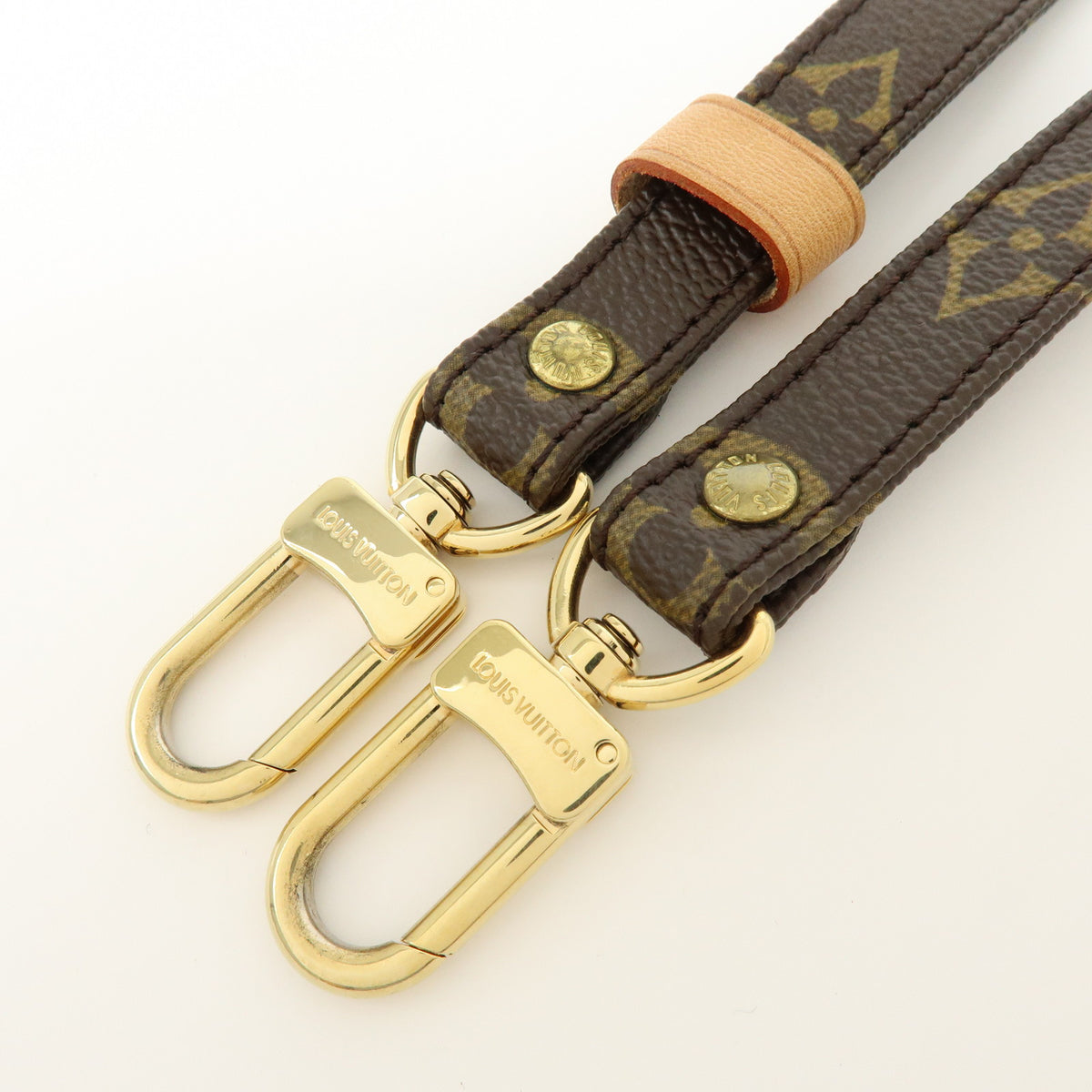 Louis Vuitton Monogram Adjustable Shoulder Strap Brown 120cm J52315
