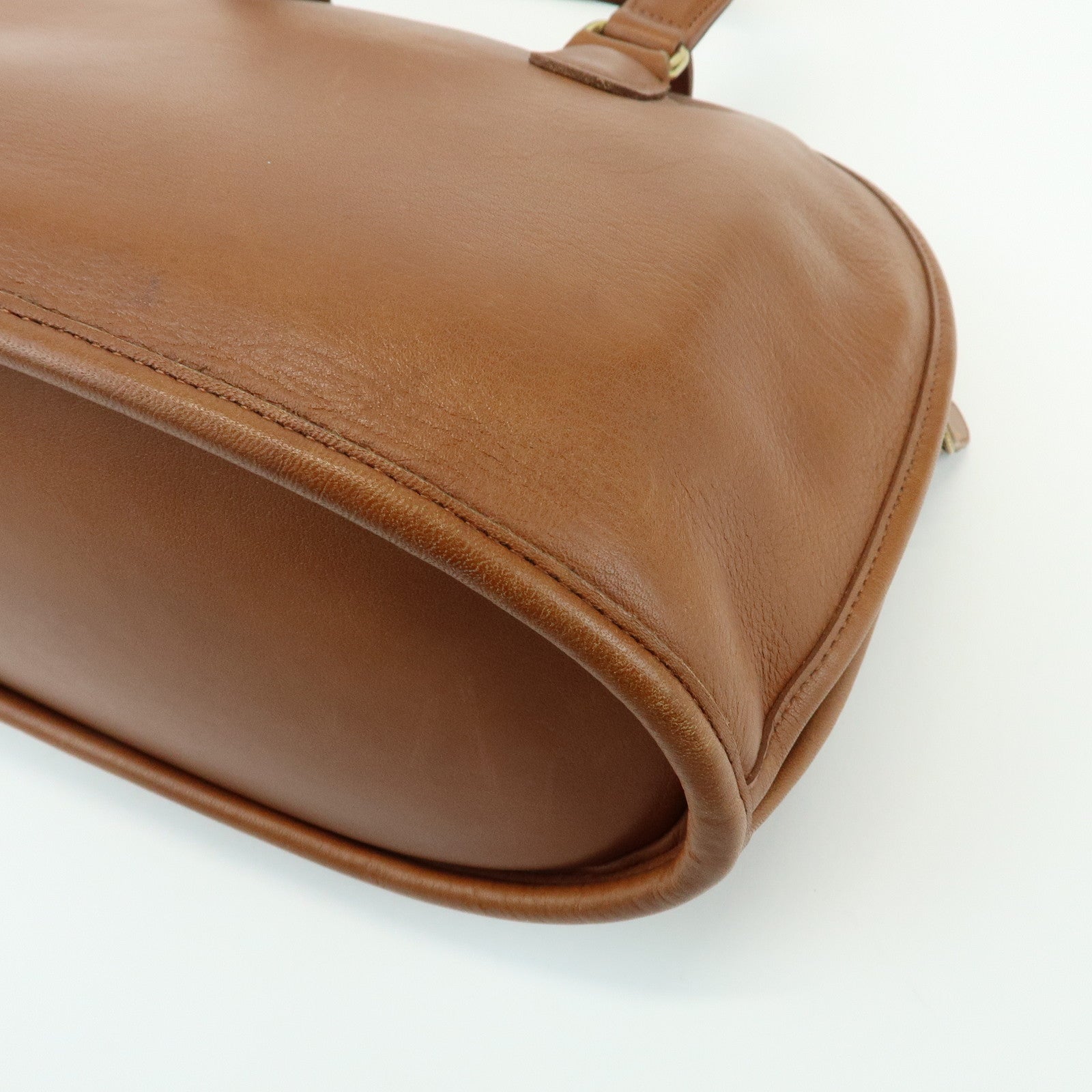 COACH Set of 3 Leather Hand Bag Shoulder Bag Brown Red