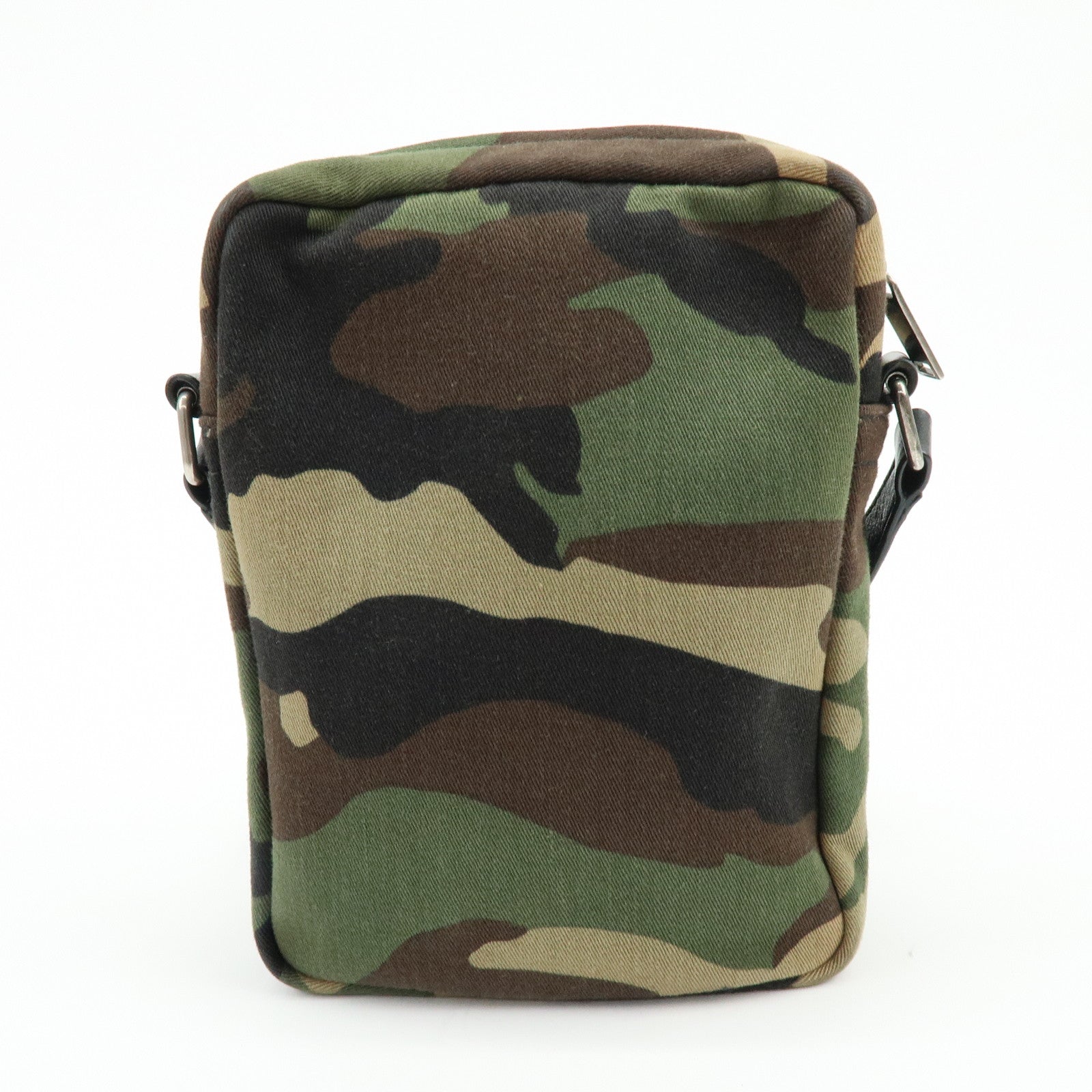 SAINT LAURENT PARIS Canvas Leather Shoulder Bag Camouflage 581700