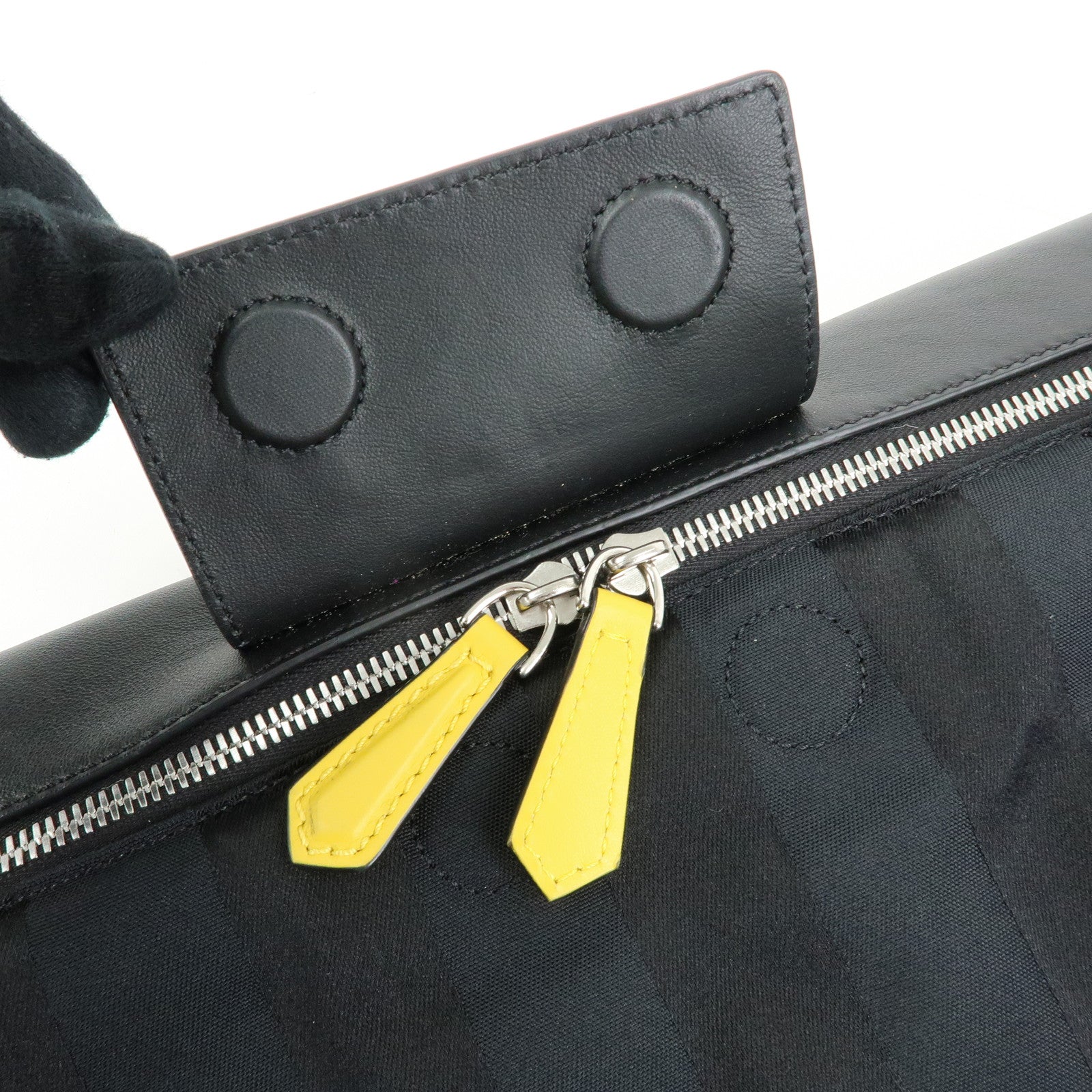 FENDI Pequin Peekaboo Iconic Medium Nylon 2Way Bag Hand Bag 7VA501