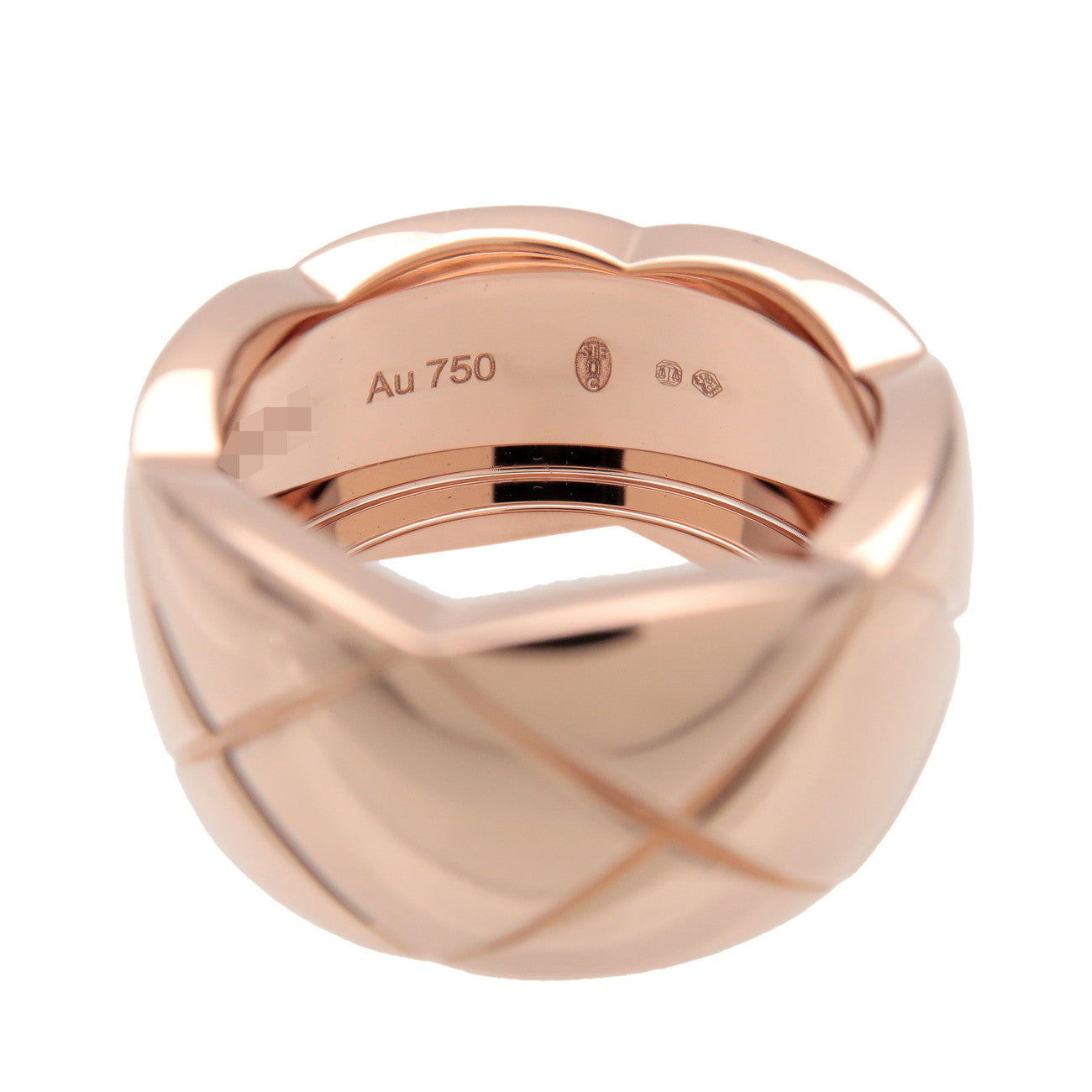 CHANEL COCO Crush Ring Large K18 750PG Rose Gold #51 US 5.5 EU51 J10818
