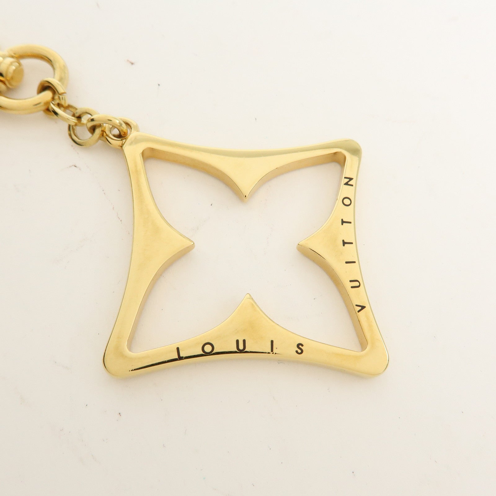 Louis Vuitton Porte Cles Puzzle Bag Charm Dark Brown Gold M65218