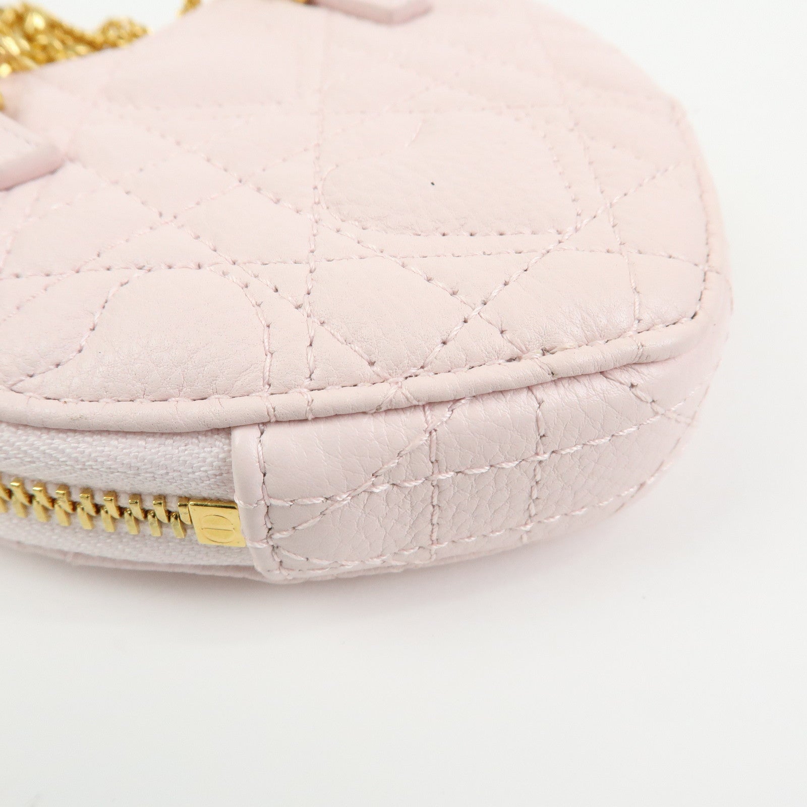 Christian Dior Cannage Dioramour Dior Caro Leather Chain Shoulder Bag