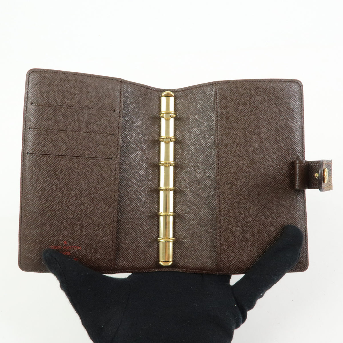 Louis Vuitton Damier Agenda PM Planner Cover Brown R20700