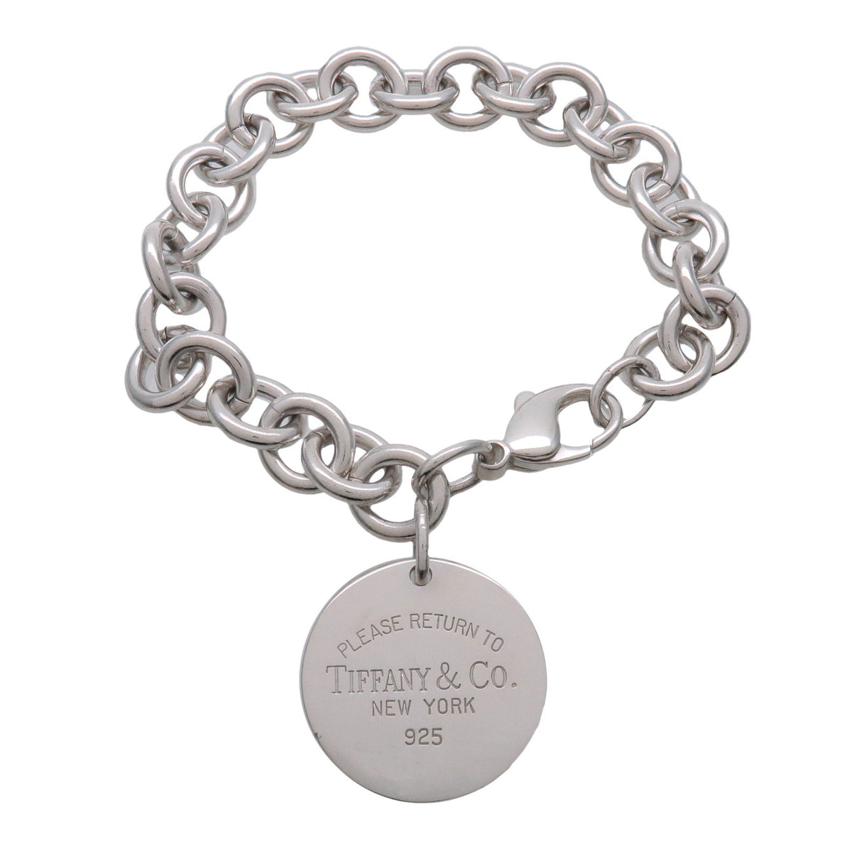 Tiffany & Co Return to Tiffany Round Tag Bracelet SV925 Silver