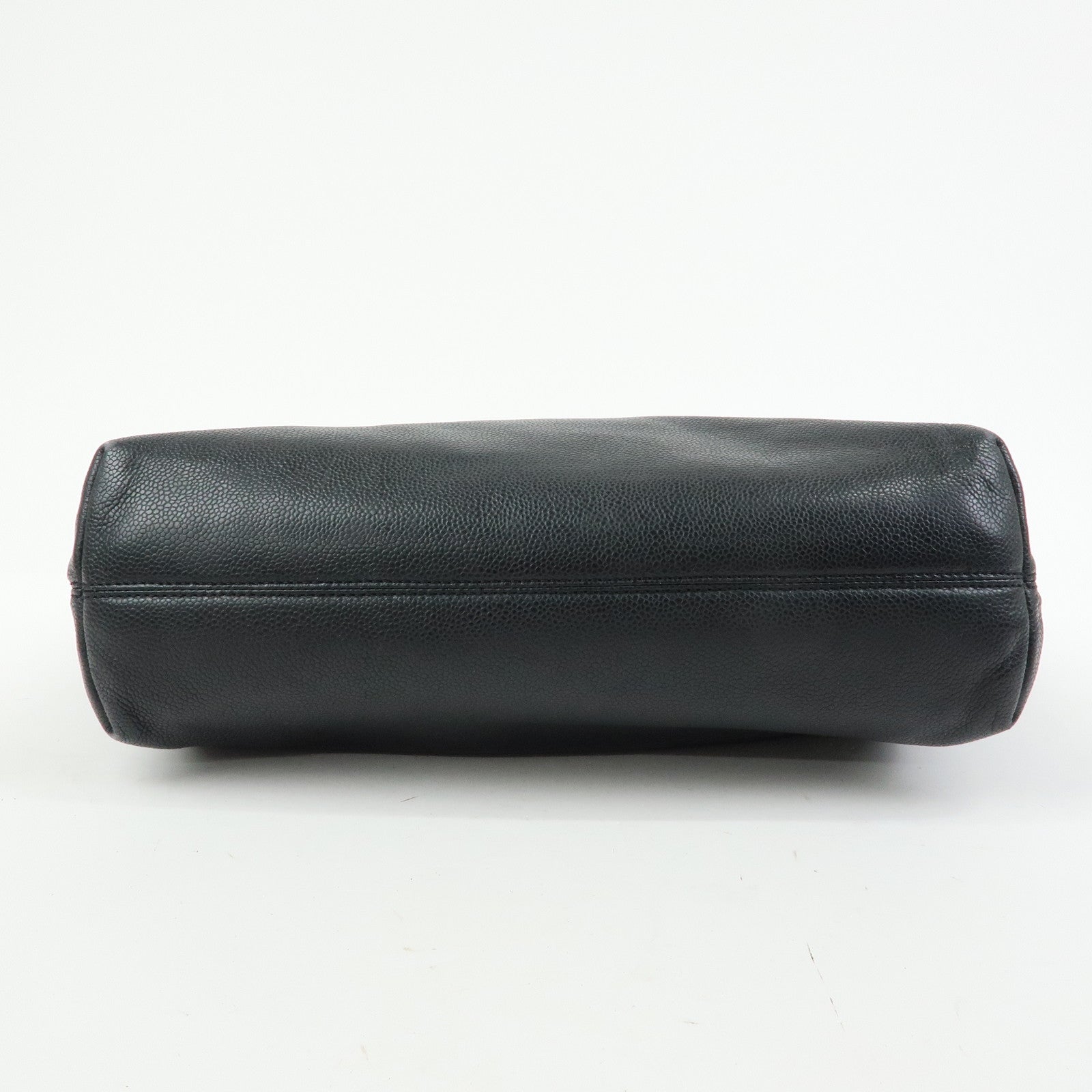 CHANEL COCO Mark Caviarskin Tote Bag Shoulder Bag Black