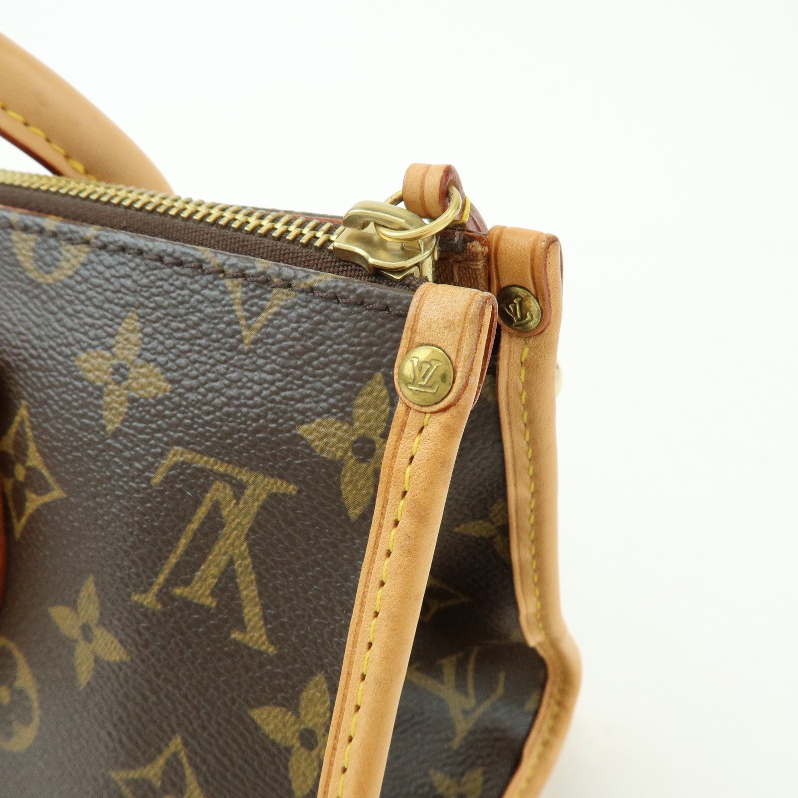 Louis Vuitton Monogram Popincourt Canvas Hand Bag Brown M40009