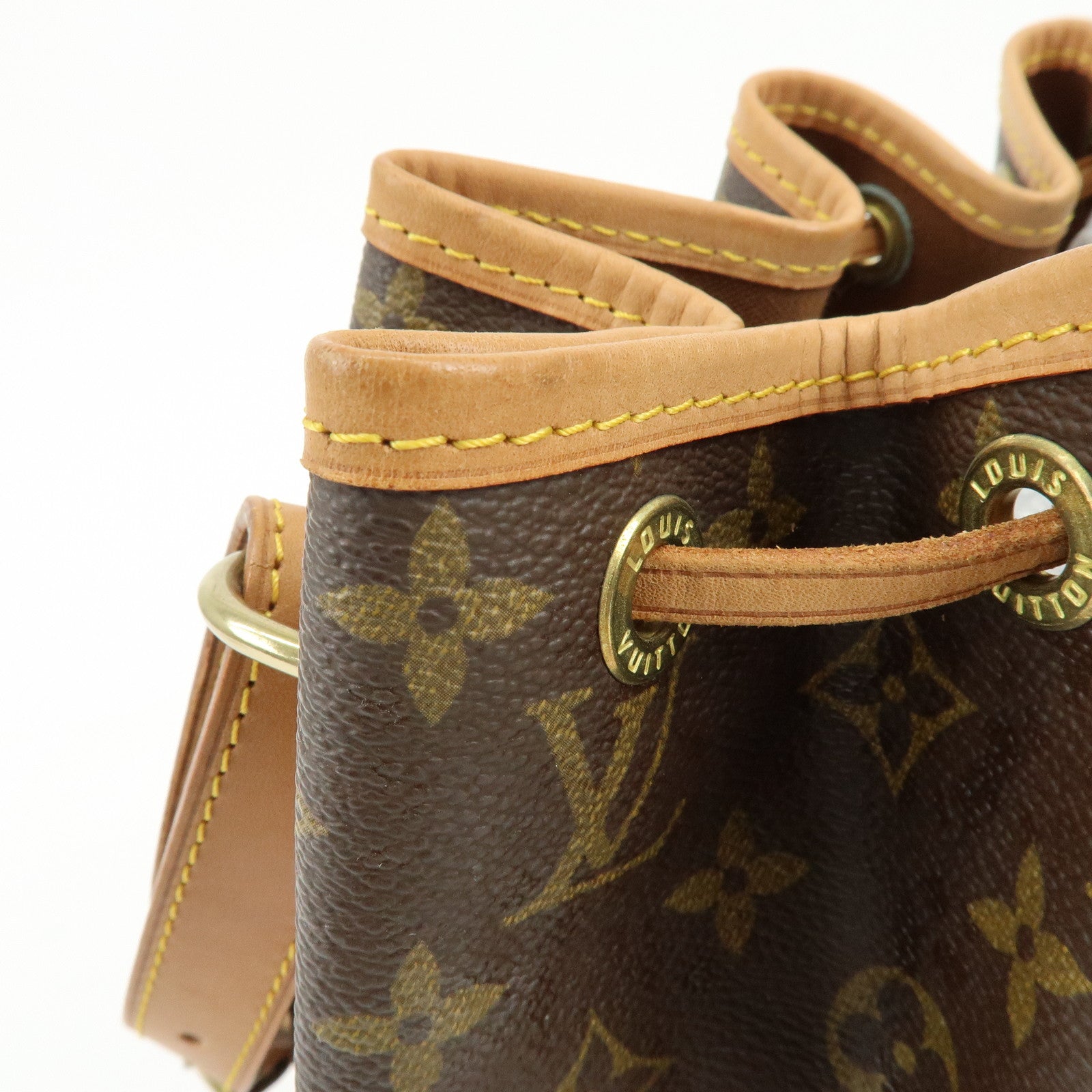 Louis Vuitton Monogram Petit Noe Shoulder Bag Brown M42226
