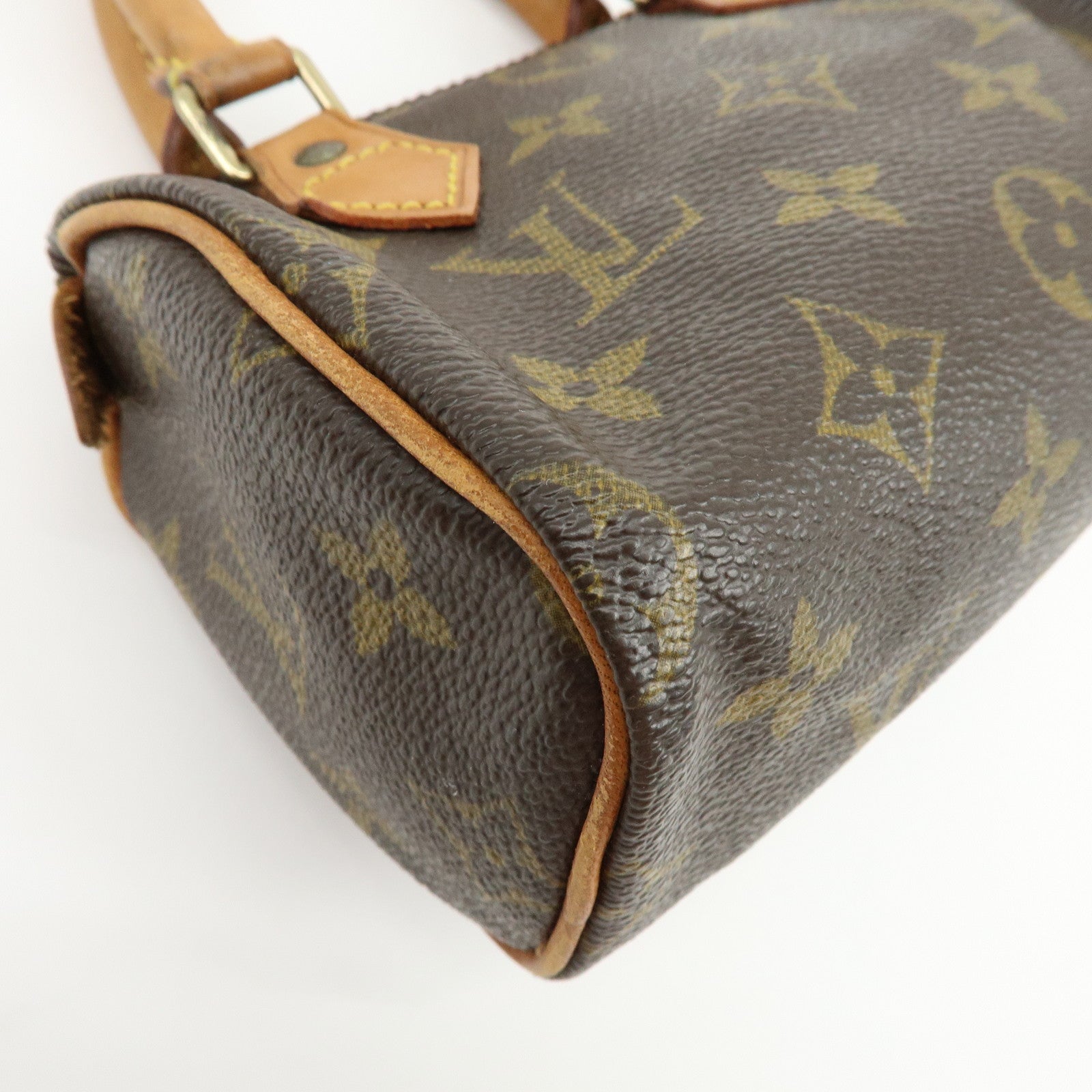 Louis Vuitton Monogram Mini Speedy Hand Bag Brown M41534 J75011 Lot