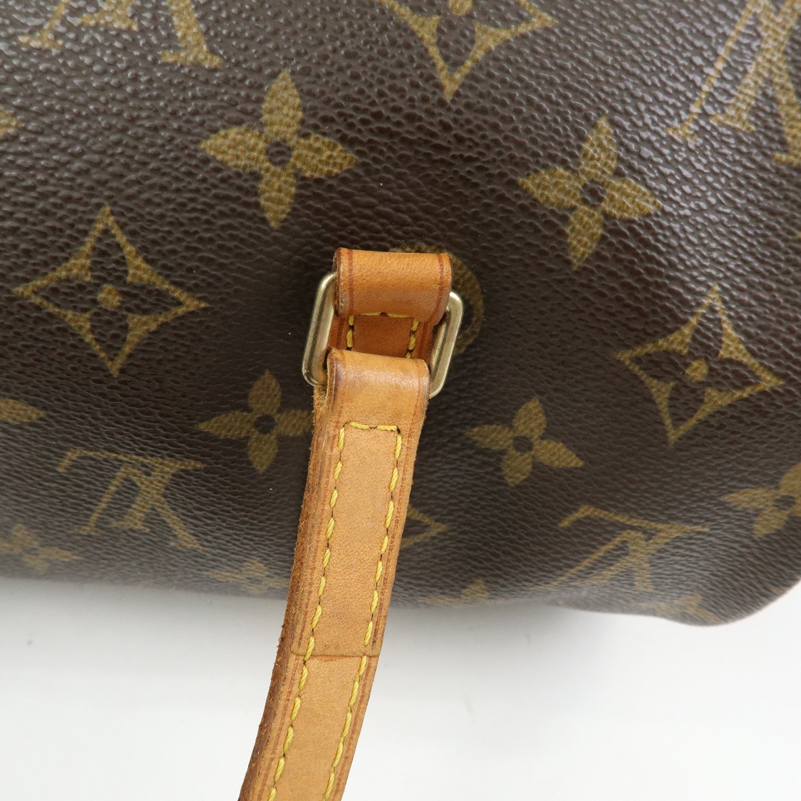 Louis Vuitton Monogram Papillon 30 Hand Bag Brown M51385