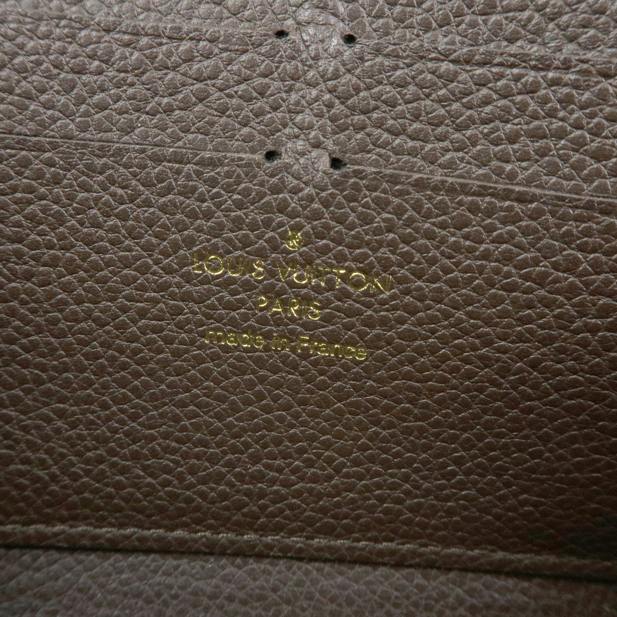 Louis Vuitton Monogram Empreinte Round Zippy Wallet Terre M60548