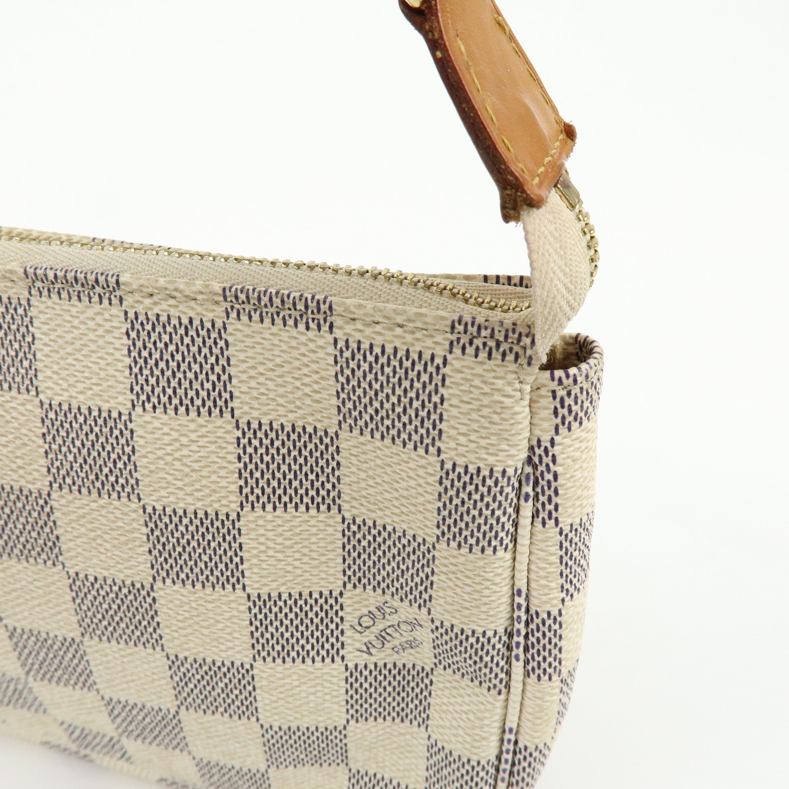 Louis Vuitton Damier Azur Pochette Accessoires Hand Bag Pouch N41207