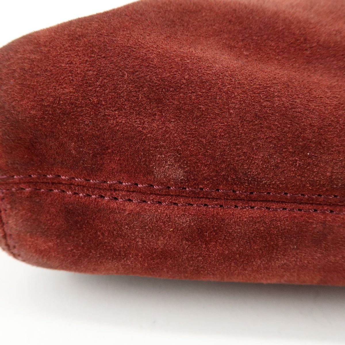 CHANEL COCO Mark Suede Leather Hand Bag Tote Bag Bordeaux