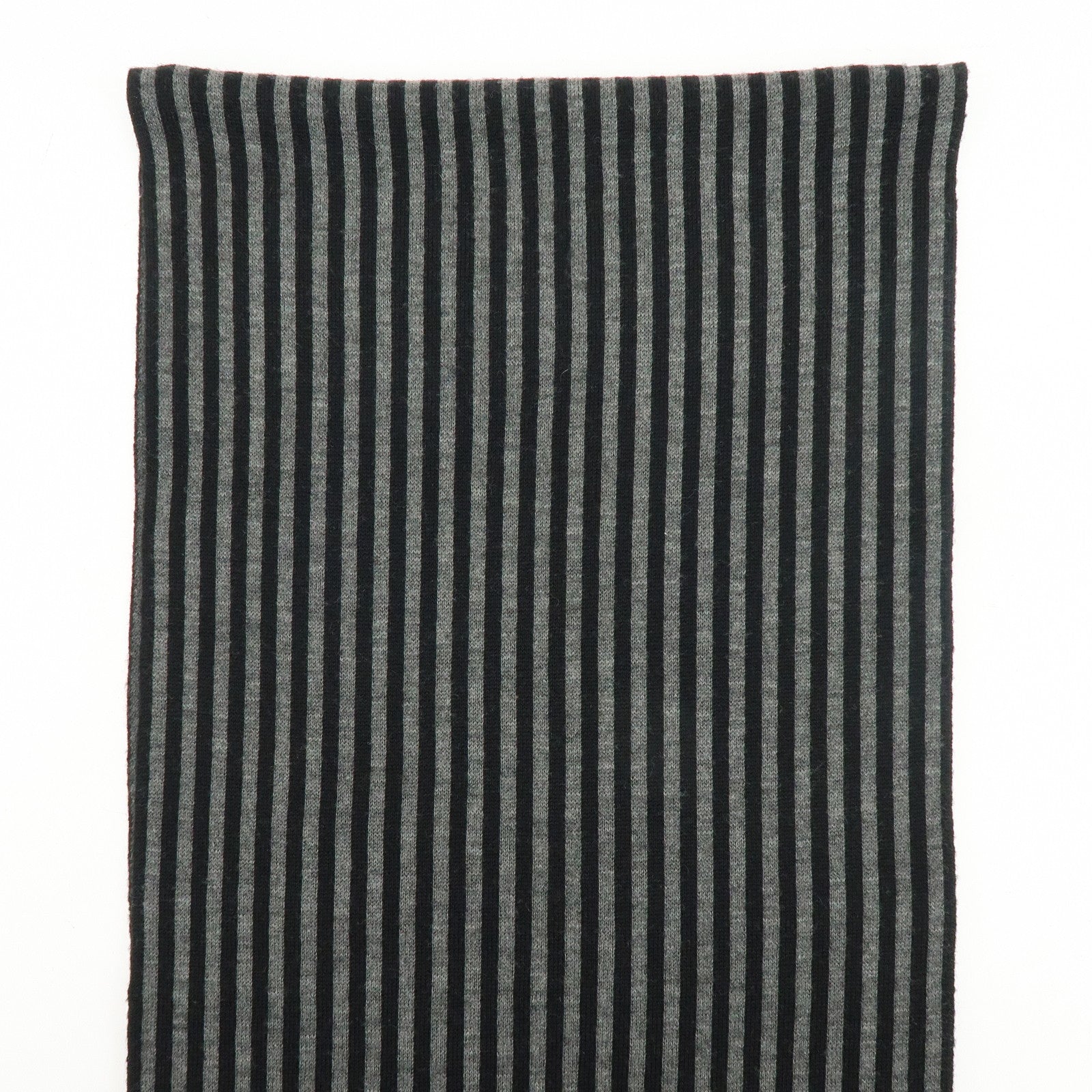 FENDI Set of 2 Zucca Zucchino Wool 100% Scarf Stole Black Gray