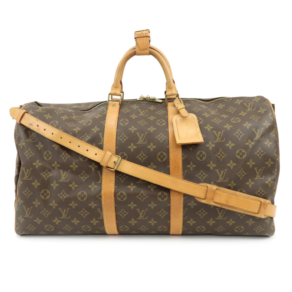 Louis Vuitton Monogram Keep All Bandouliere 55 Boston Bag M41414