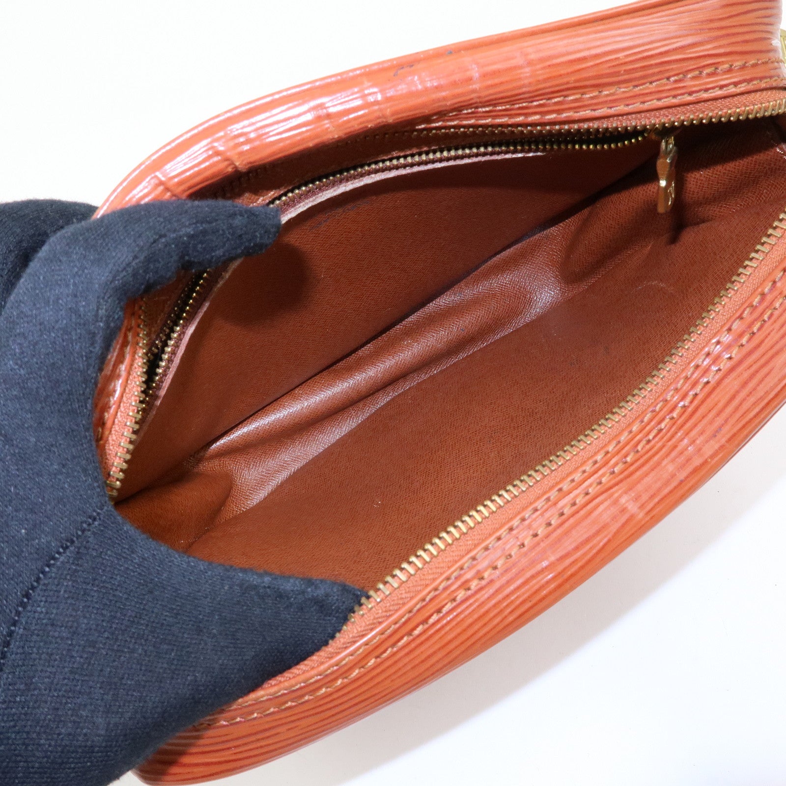 Louis Vuitton Epi Jeune Fille Shoulder Bag Kenya Brown M52153