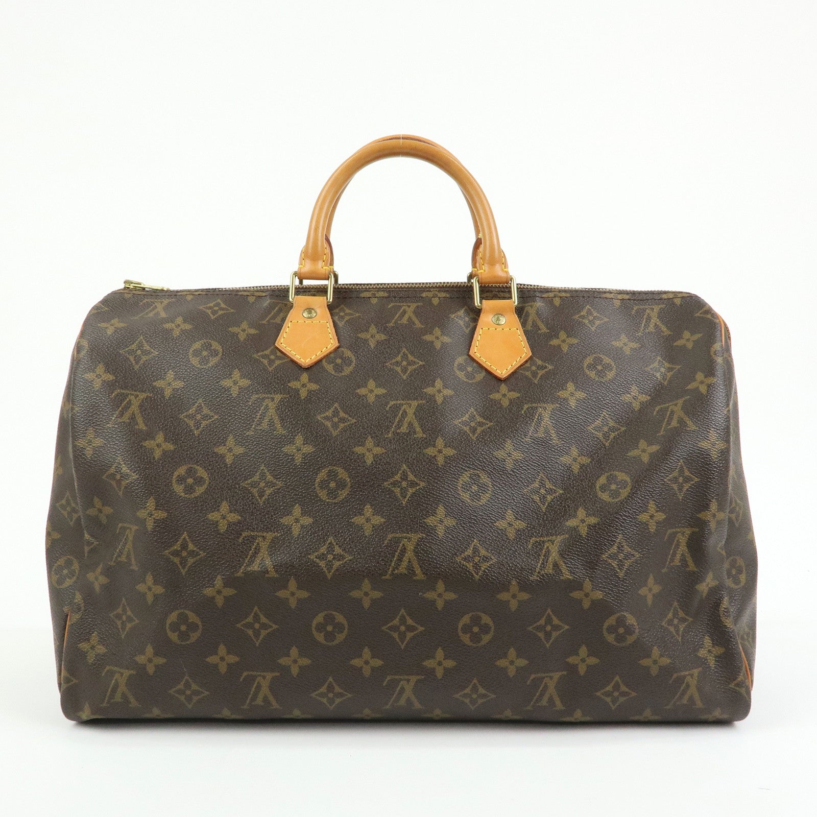 Louis Vuitton Monogram Speedy 40 Hand Bag Boston Bag Brown M41522