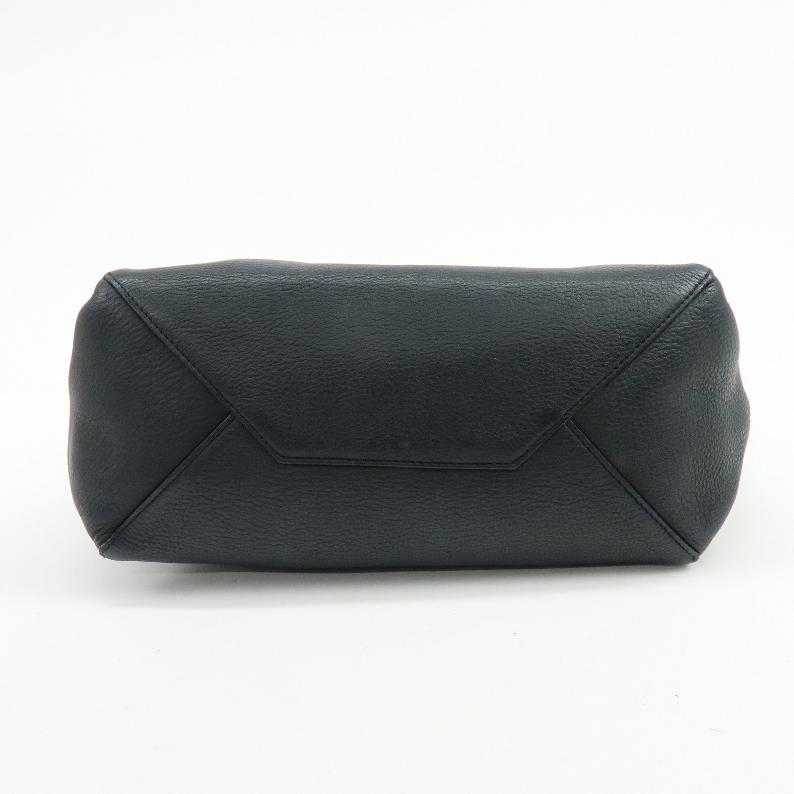 CELINE Cabas Phantom Leather Shoulder Bag Tote Bag Black
