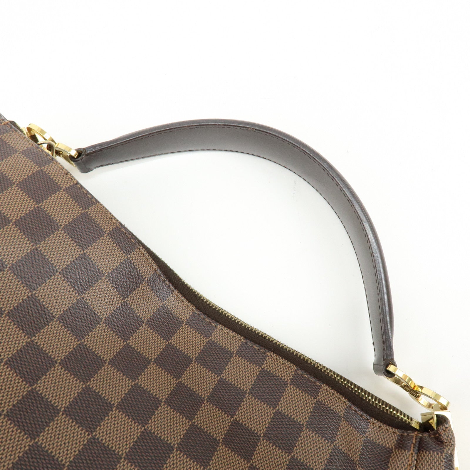 Louis Vuitton Damier Canvas Portobello PM Shoulder Bag Brown N41184