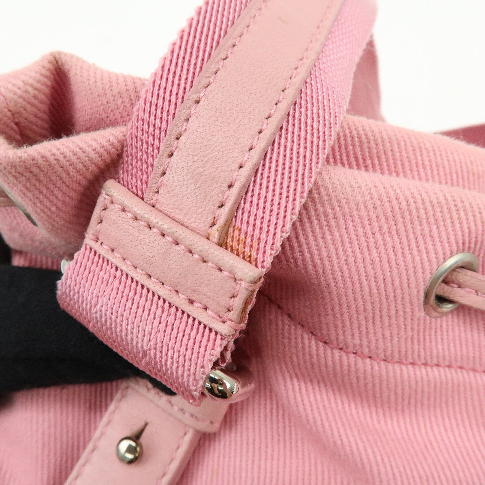 SAINT LAURENT PARIS Kahara Cassandra Canvas Leather Tote Bag 123435