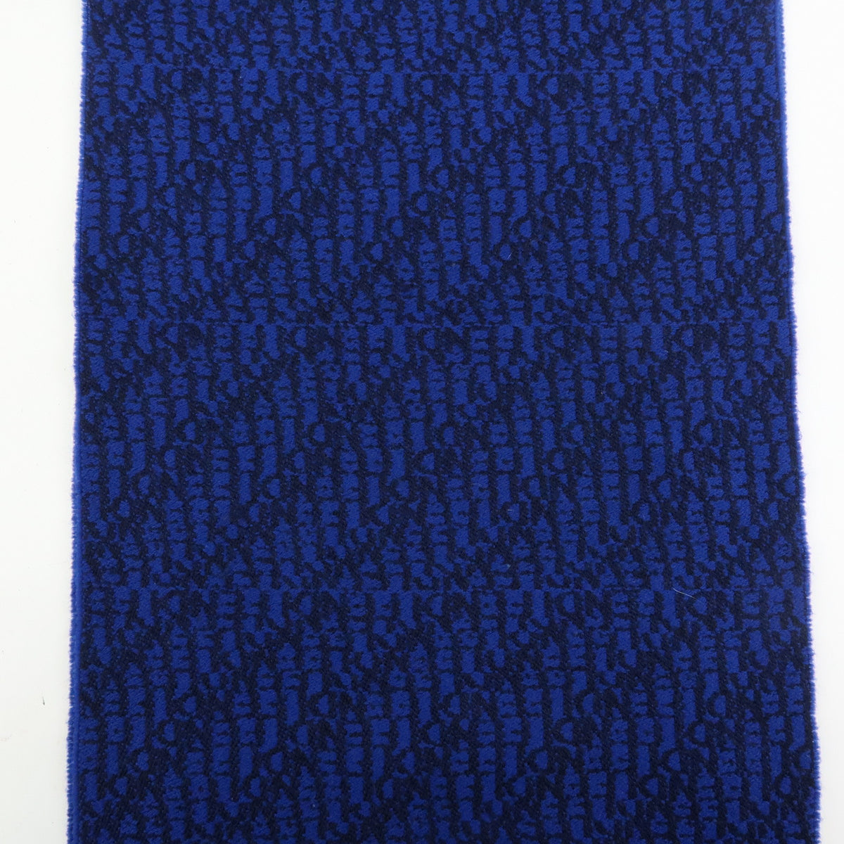 FENDI Zucca Lot of 2 Wool 100% Fringe Scarf Brown Blue
