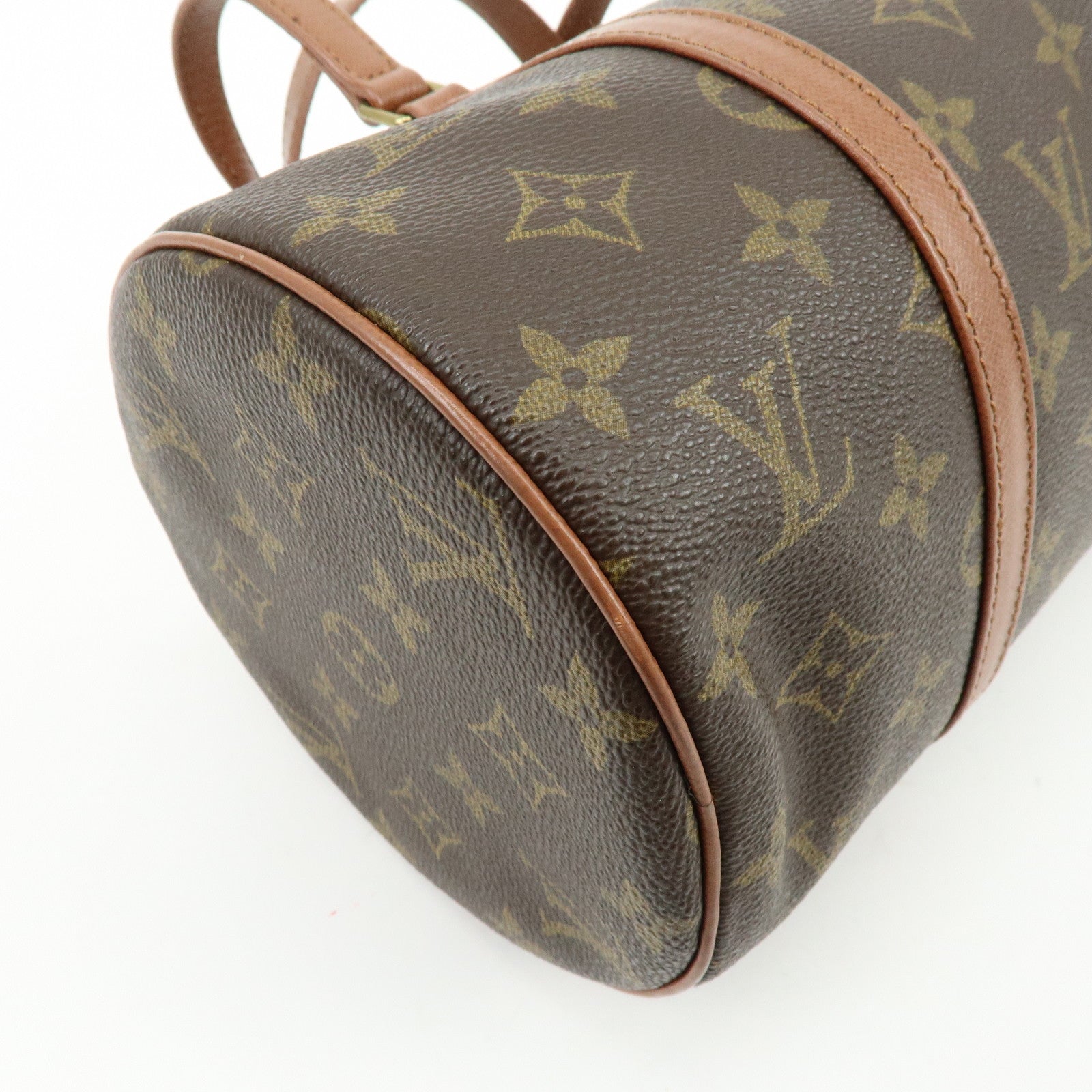 Louis Vuitton Monogram Papillon 30 Hand Bag Old Style Brown M51365