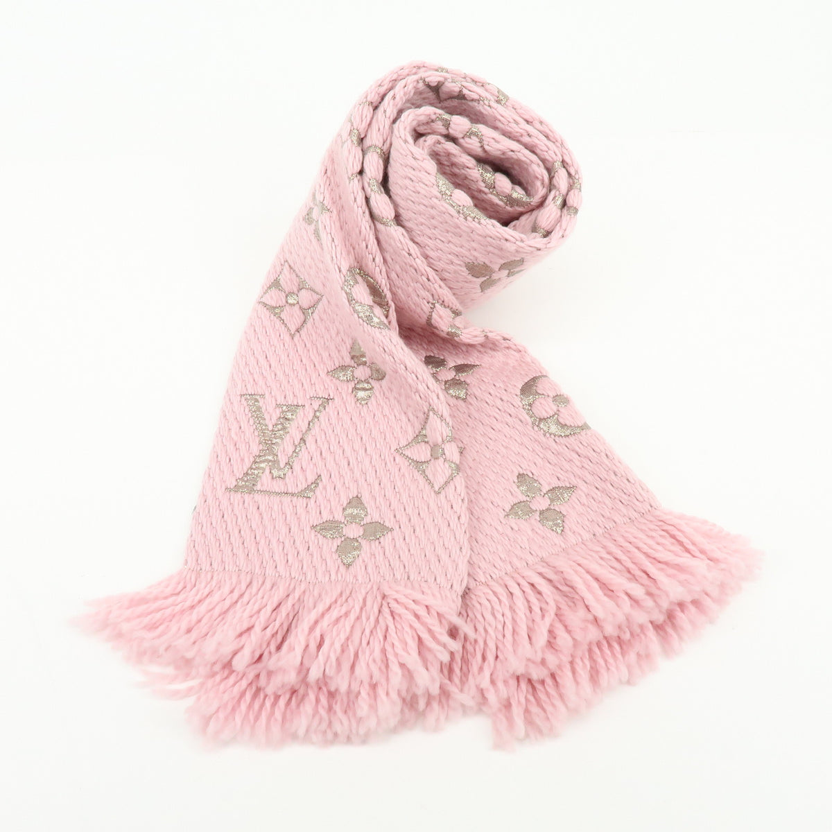 Louis Vuitton Echarpe Logomania Shine Wool Silk polyester Scarf M60466