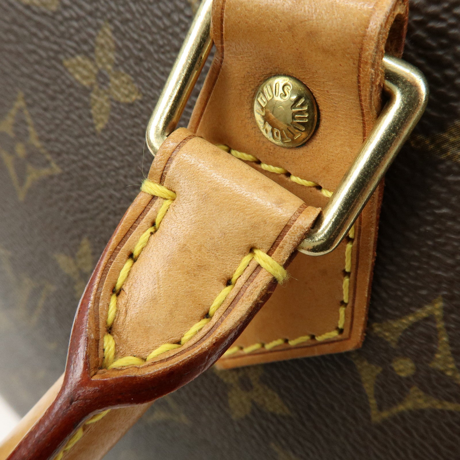 Louis Vuitton Monogram Alma PM Canvas Leather Hand Bag Brown M51130