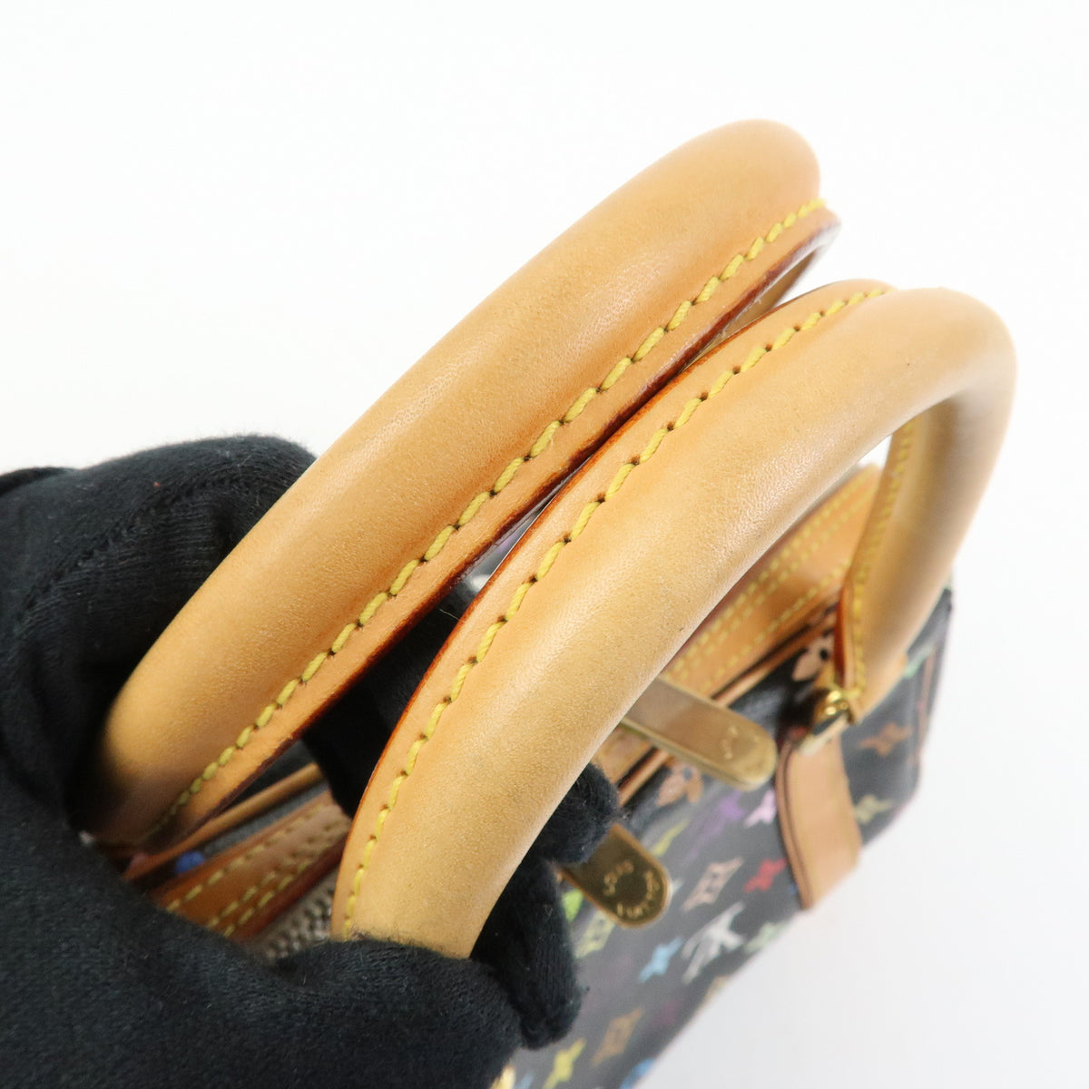 Louis Vuitton Monogram Multicolor Priscilla Hand Bag Noir M40097