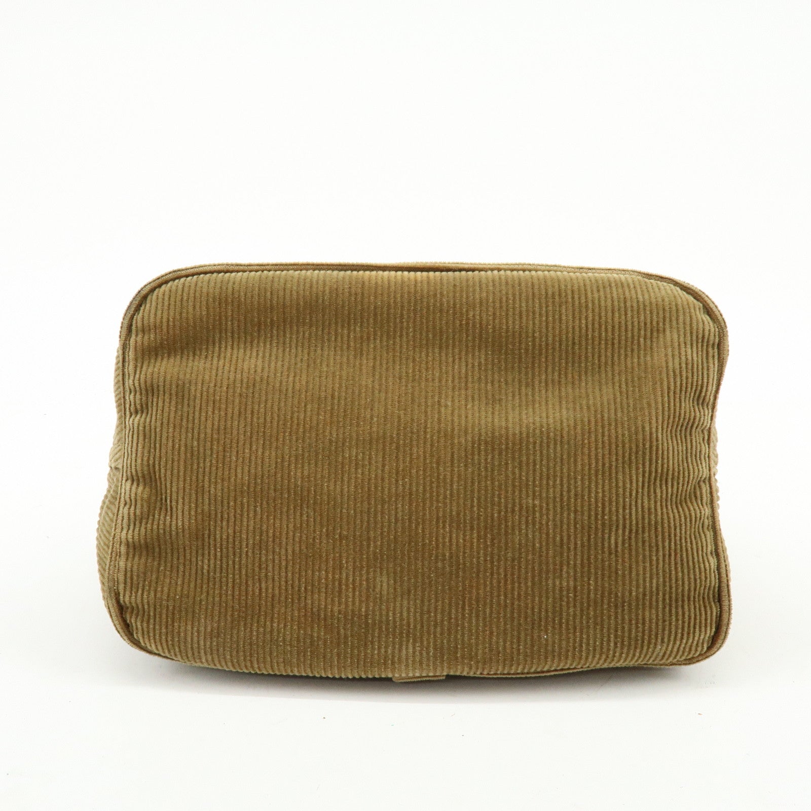 FENDI Corduroy Shoulder Bag Hand Bag Light Brown 26686
