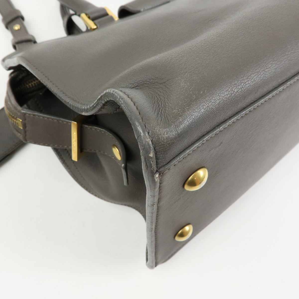 SAINT LAURENT PARIS Petit Cabas Y Line Leather 2Way Hand Bag 311210