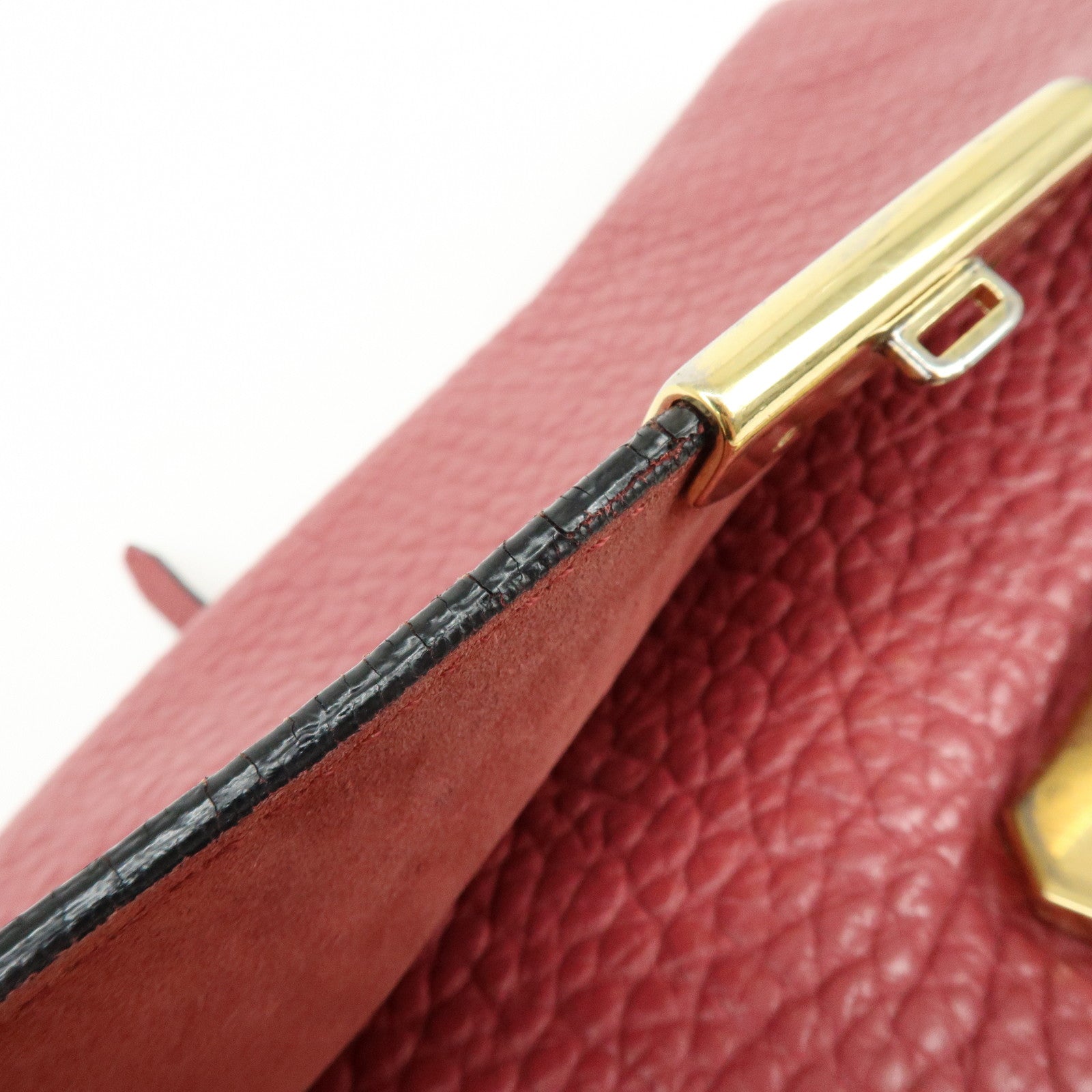 BURBERRY Leather Chain Shoulder Bag Clutch Bag Pink