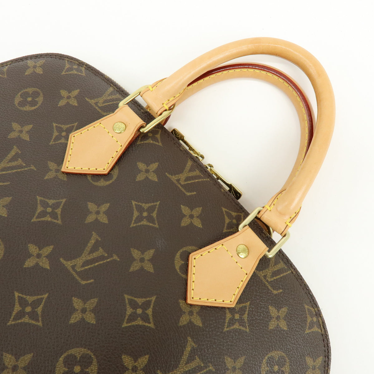 Louis Vuitton Monogram Alma Canvas Leather Hand Bag Brown M51130