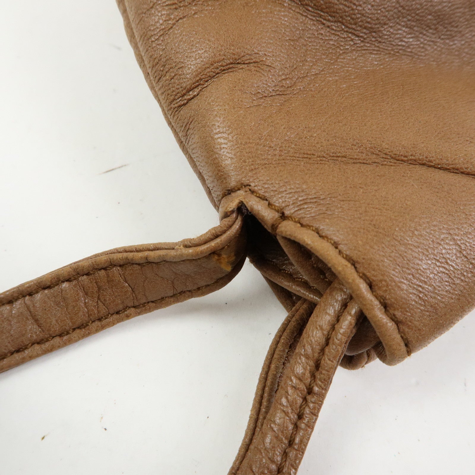 LOEWE Anagram Nappa Leather Shoulder Crossbody Bag Brown