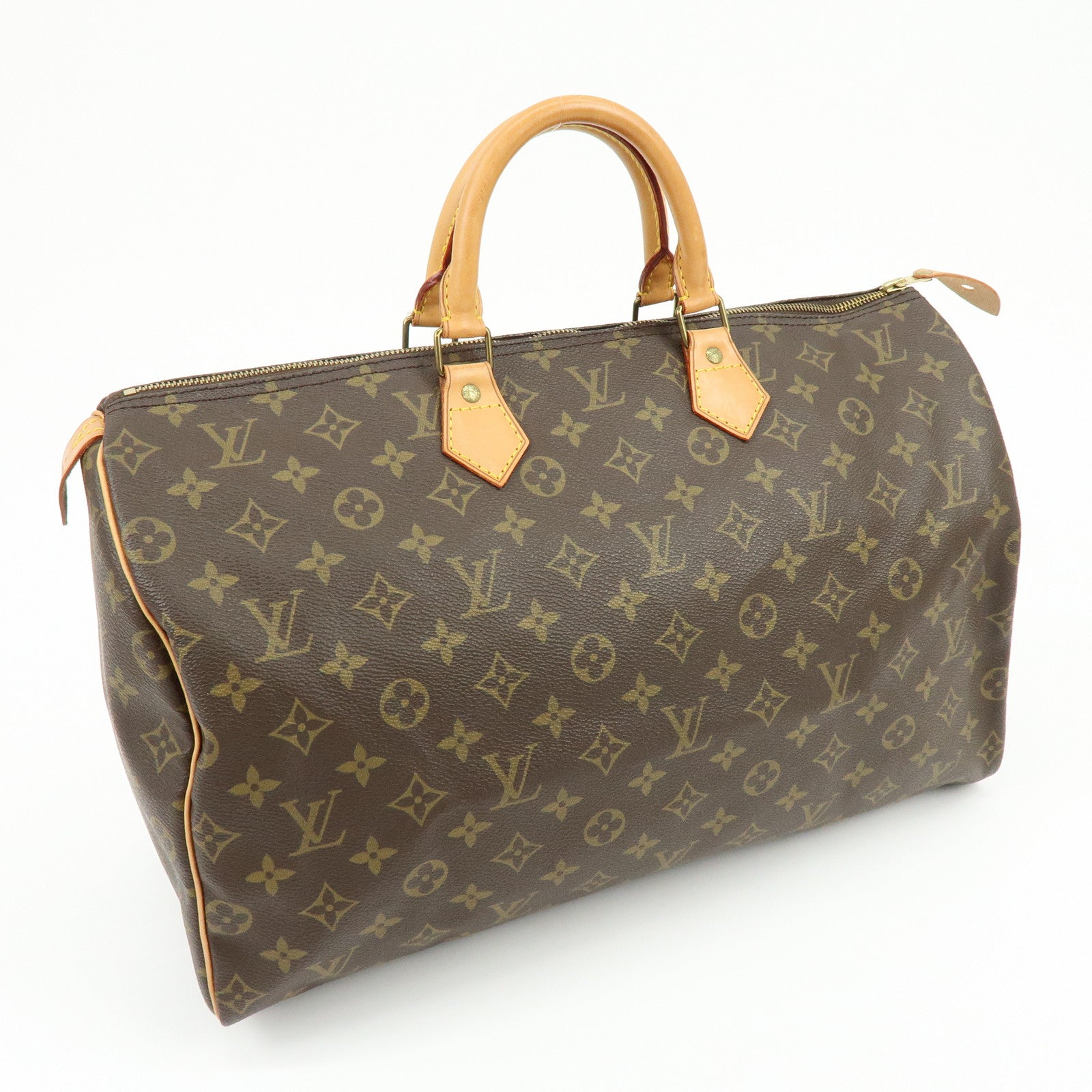 Louis Vuitton Monogram Speedy 40 Hand Bag Boston Bag Brown M41522