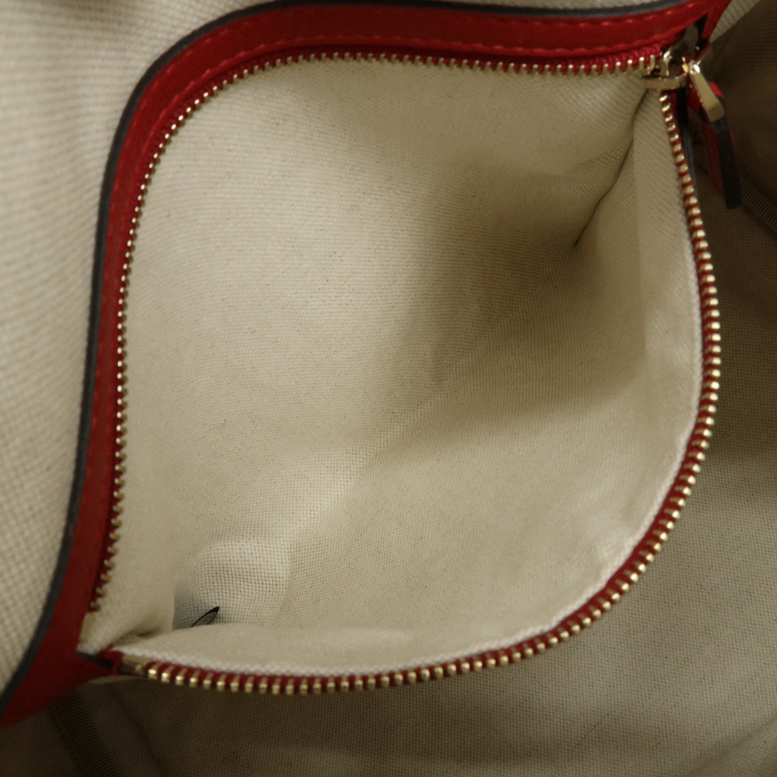 GUCCI Sherry GG Canvas Leather 2Way Bag Boston Bag Beige Red 247205
