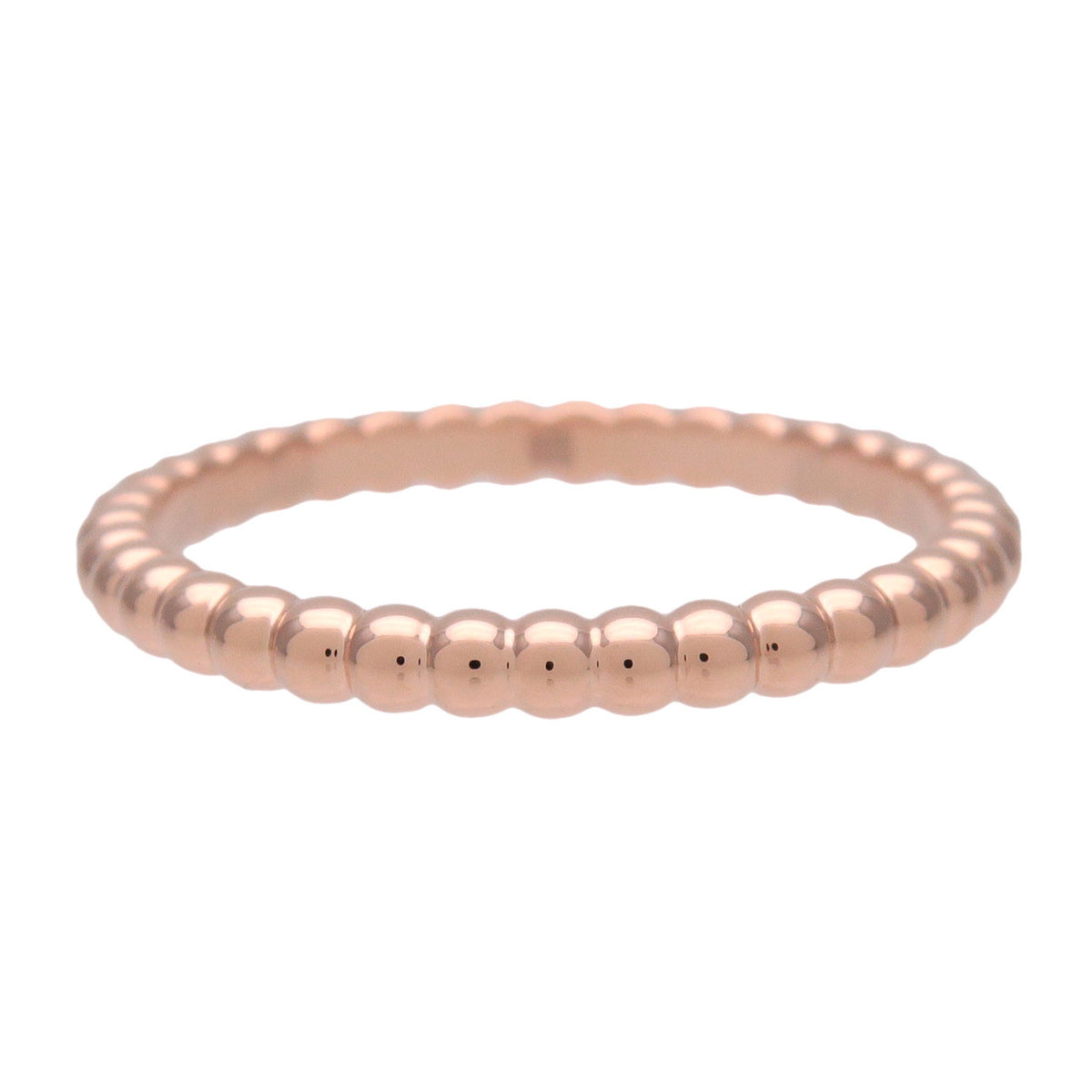 Van Cleef & Arpels Perlee Ring K18 750PG Rose Gold #50 VCARPJMF50