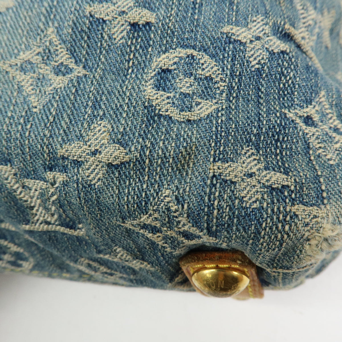 Louis Vuitton Monogram Denim Baggy PM 2Way Bag Shoulder Bag M95049