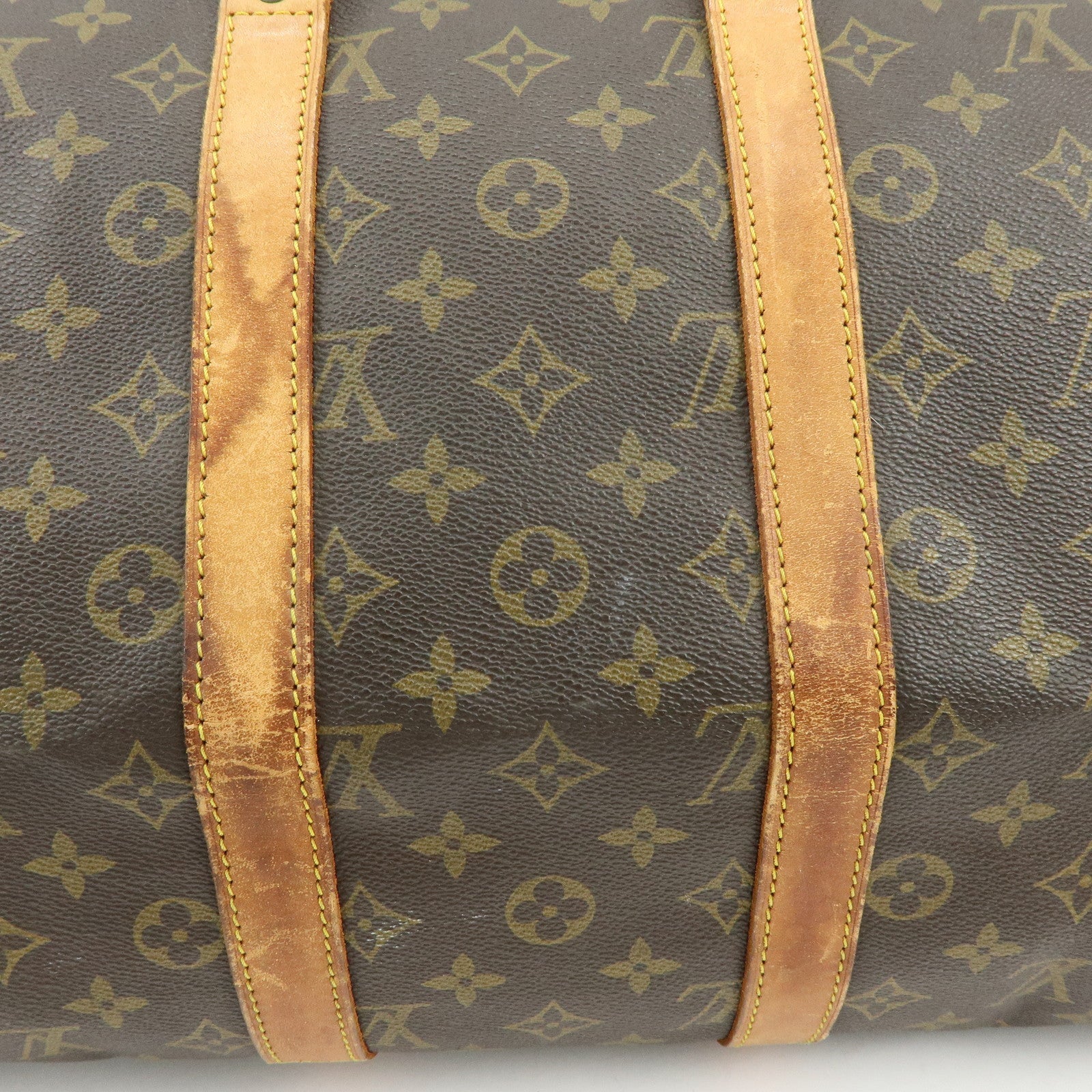Louis Vuitton Monogram Keep All Bandouliere 45 Boston Bag Brown M41418
