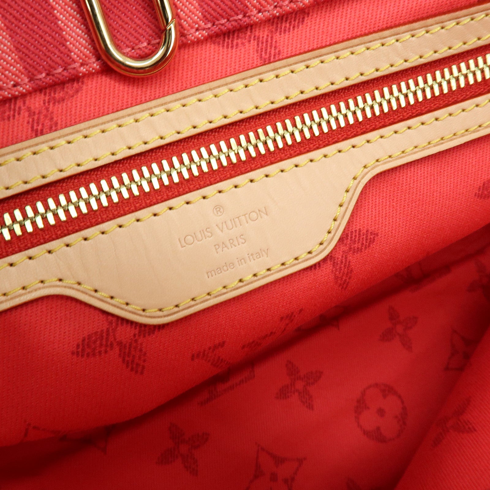 Louis Vuitton Plan Soleil Cabas PM Tote Bag Rouge Grenadine Red M94146