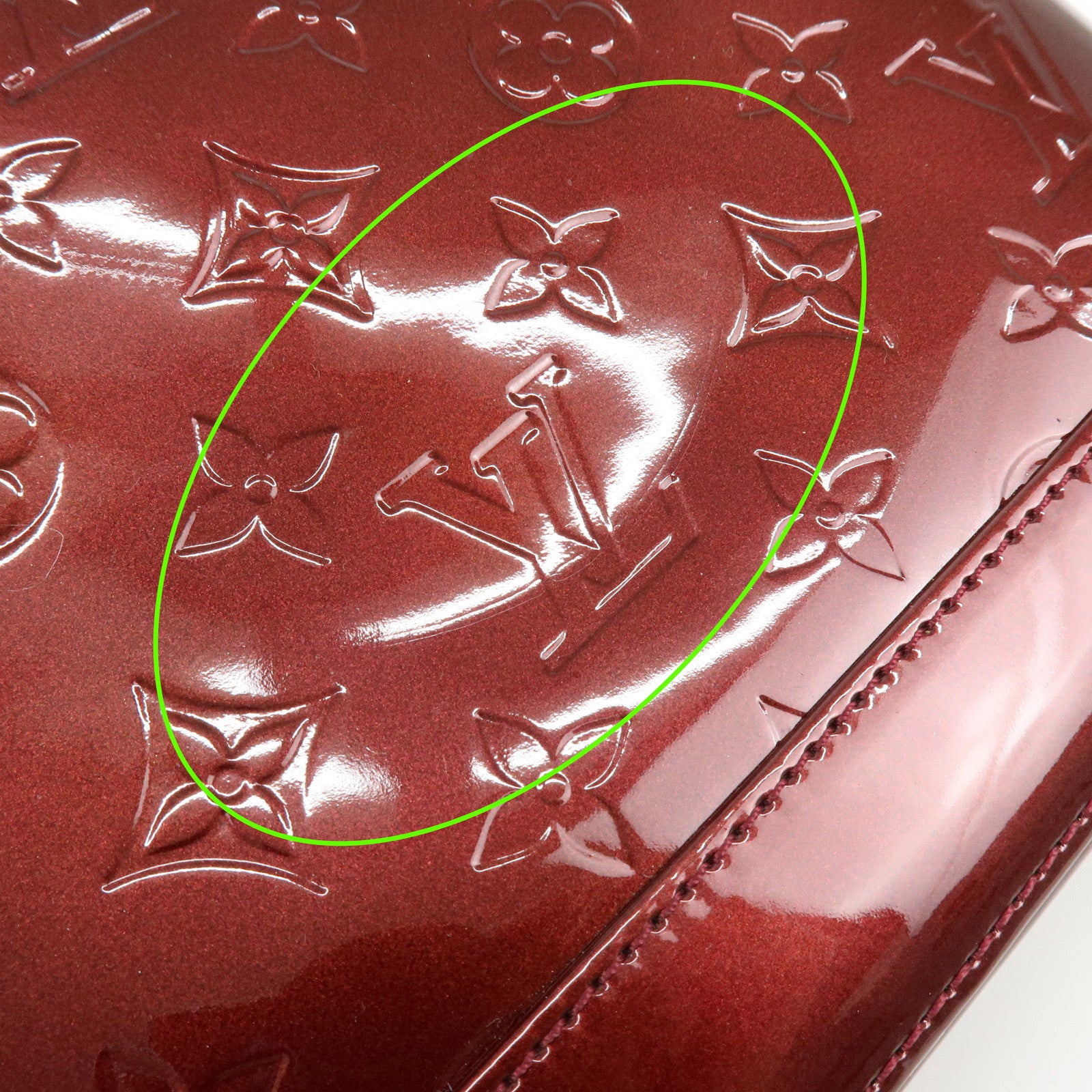 Louis Vuitton Monogram Vernis Alma BB 2Way Bag Rouge Forvist M91676