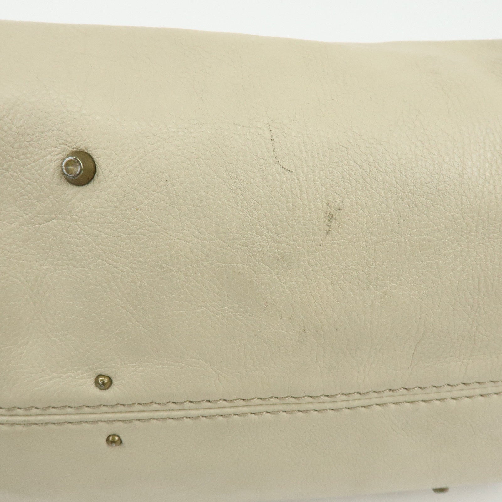 Chloe Paddington Leather Shoulder Bag Hand Bag Ivory