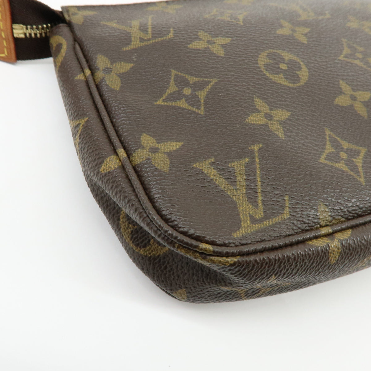 Louis Vuitton Monogram Pochette Accessoires Pouch Hand Bag Brown M51980