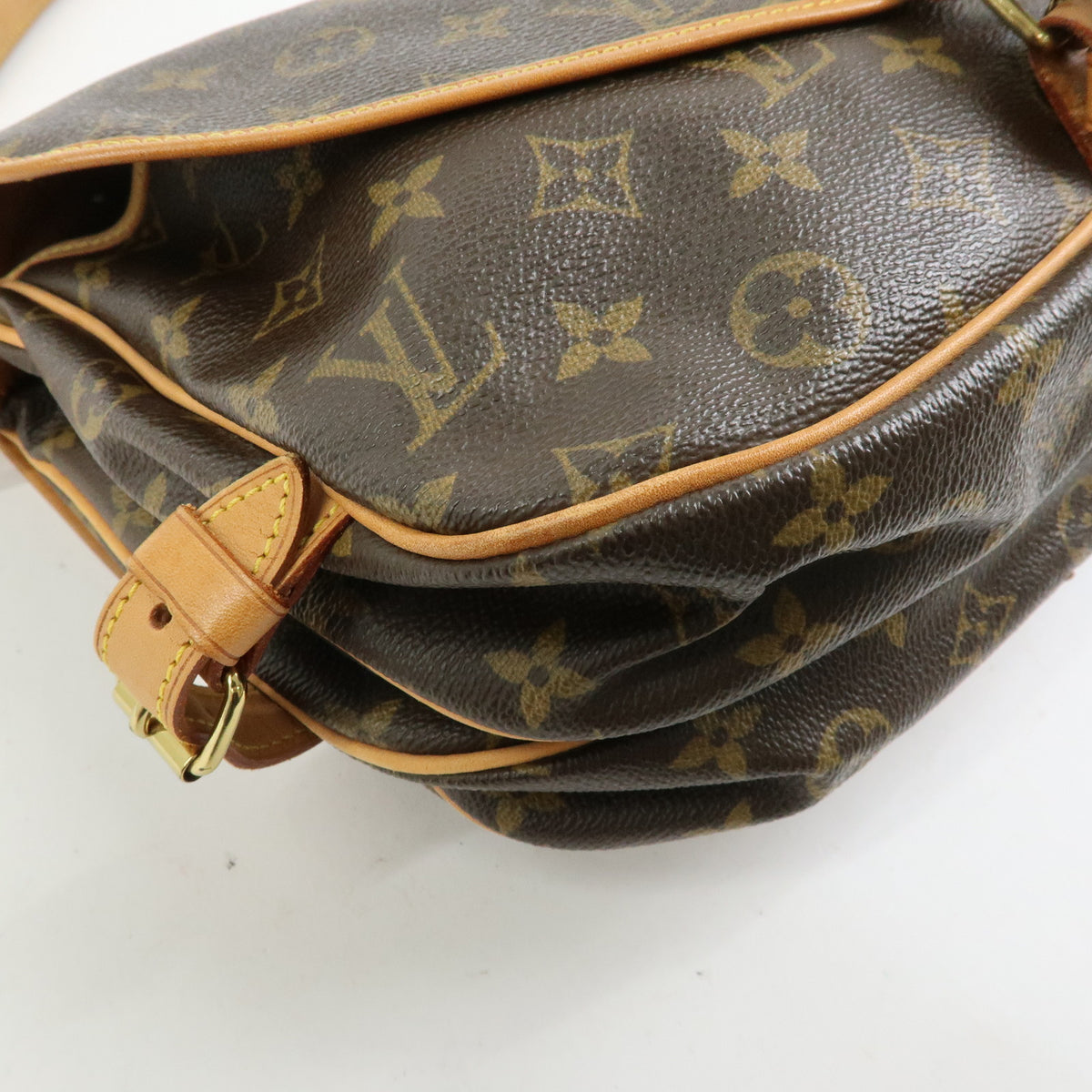 Louis Vuitton Monogram Saumur 30 Canvas Shoulder Bag Brown M42256